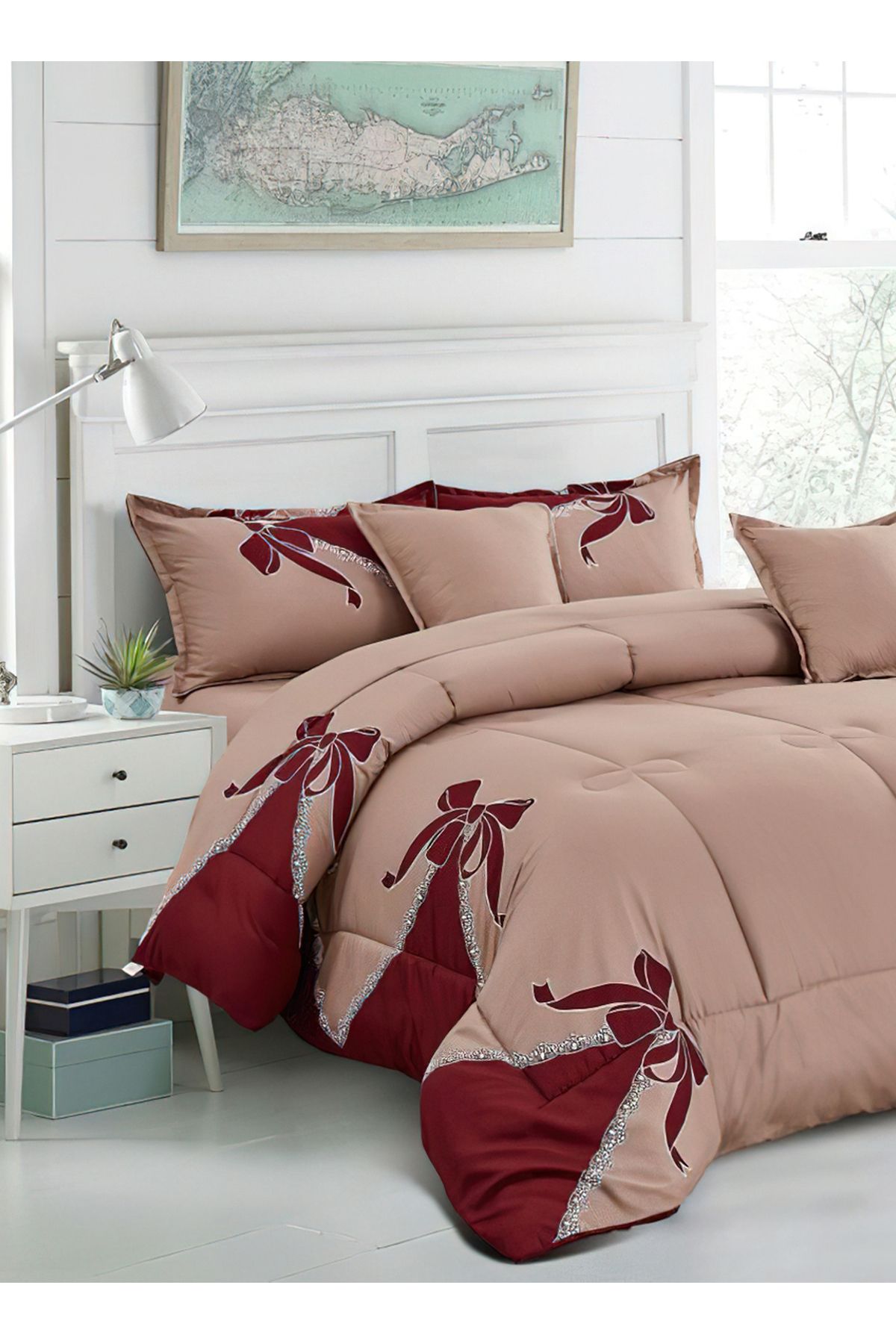 Generic-Comforter Set King Size 6 Pieces Comforter Set Twin Unisex Bedding Set 2