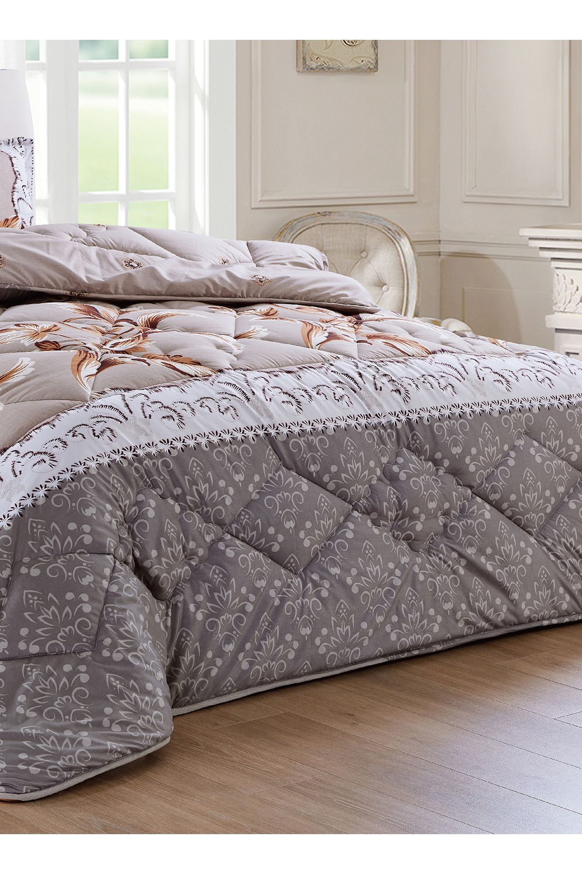 Generic-Comforter Set 4 Piece Single Size Elegant Bedspread Lightweight Comforter Suitable for All Seasons 3