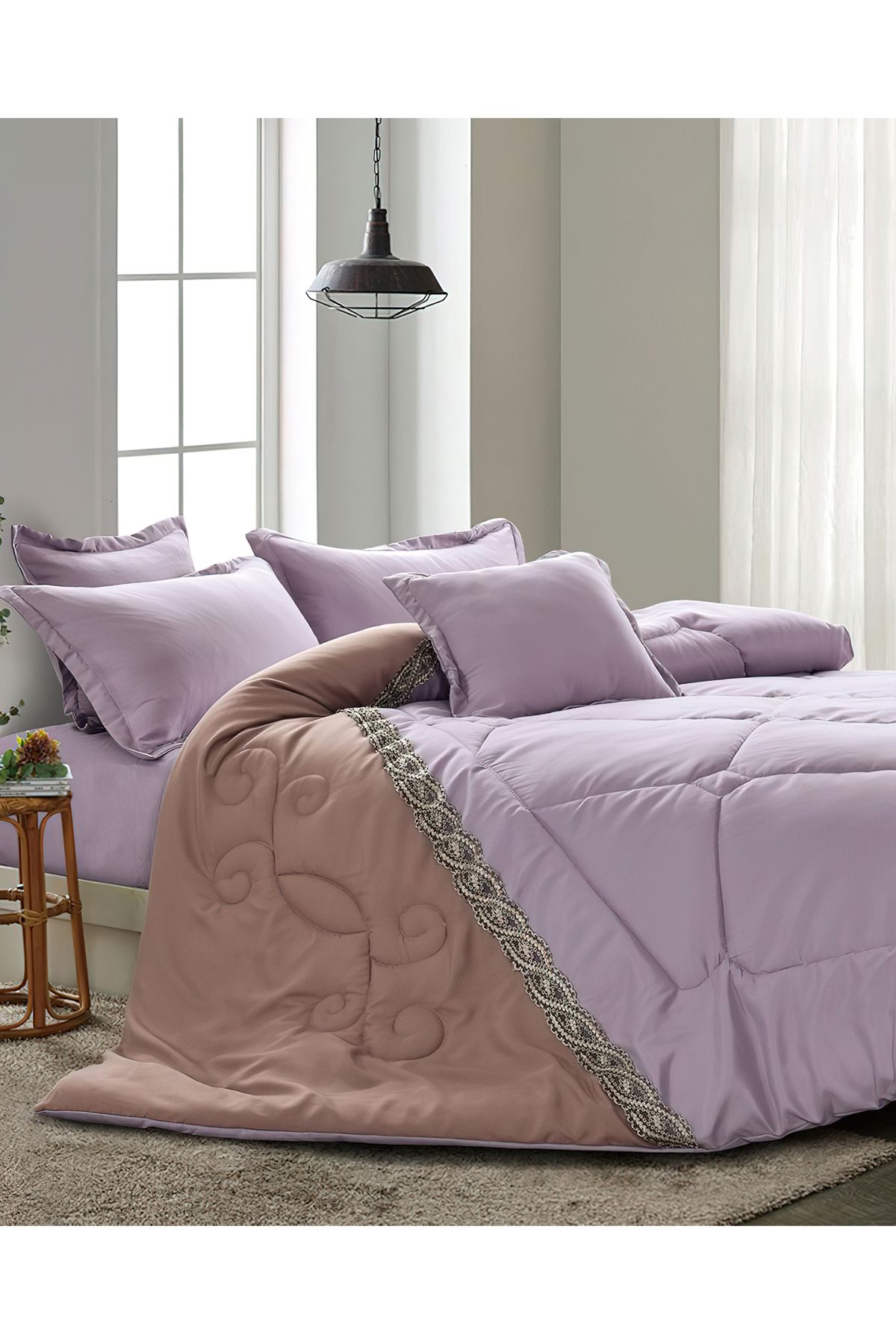 Generic-Comforter Set King Size 6 Pieces Comforter Set Twin Unisex Bedding Set 5