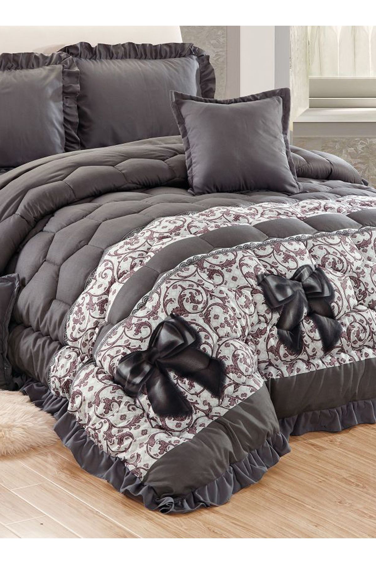 Generic-Comforter Set King Size 6 Pieces Comforter Set Twin Unisex Bedding Set 4