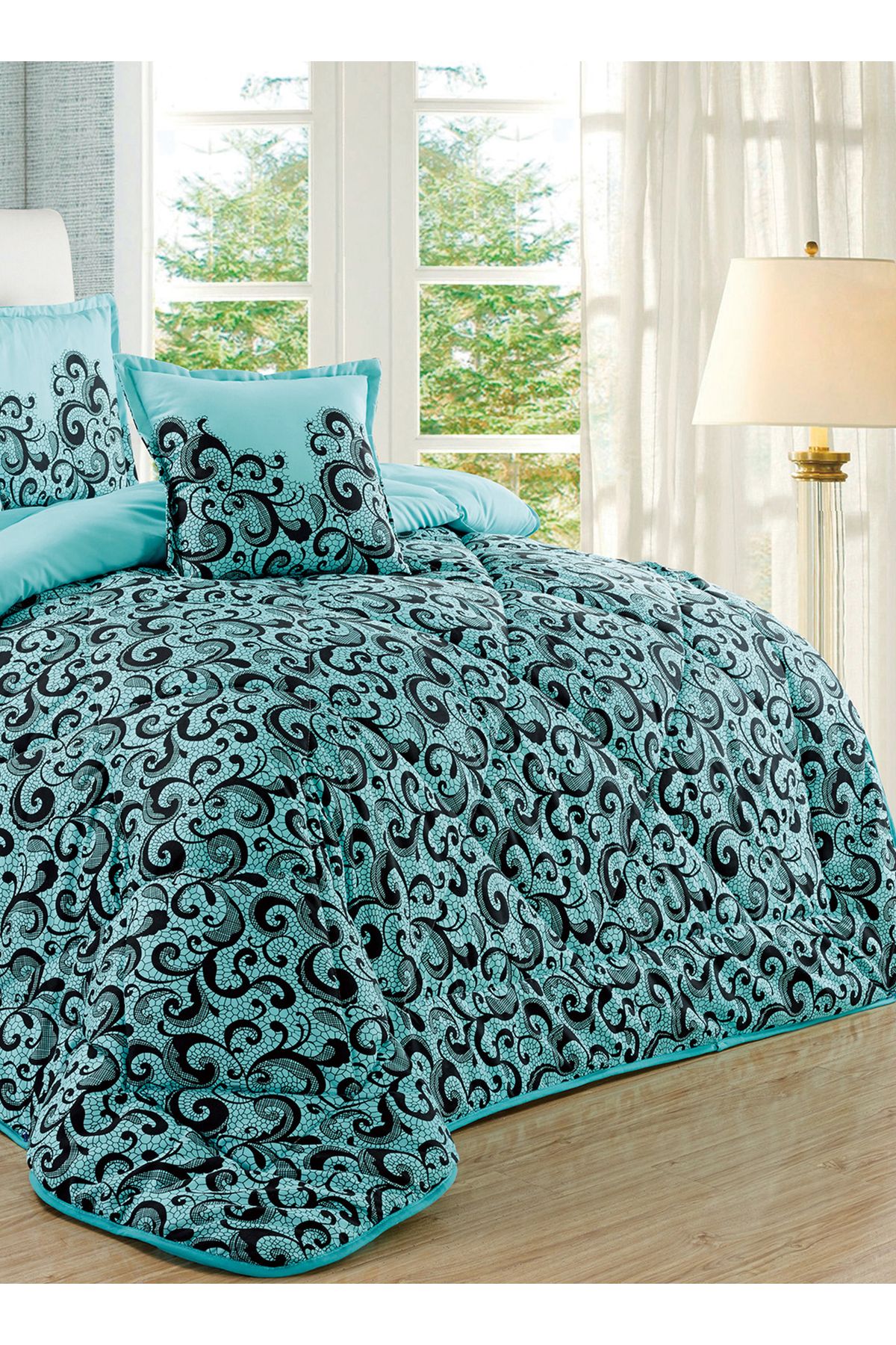 Generic-Comforter Set King Size 6 Pieces Comforter Set Twin Unisex Bedding Set 3
