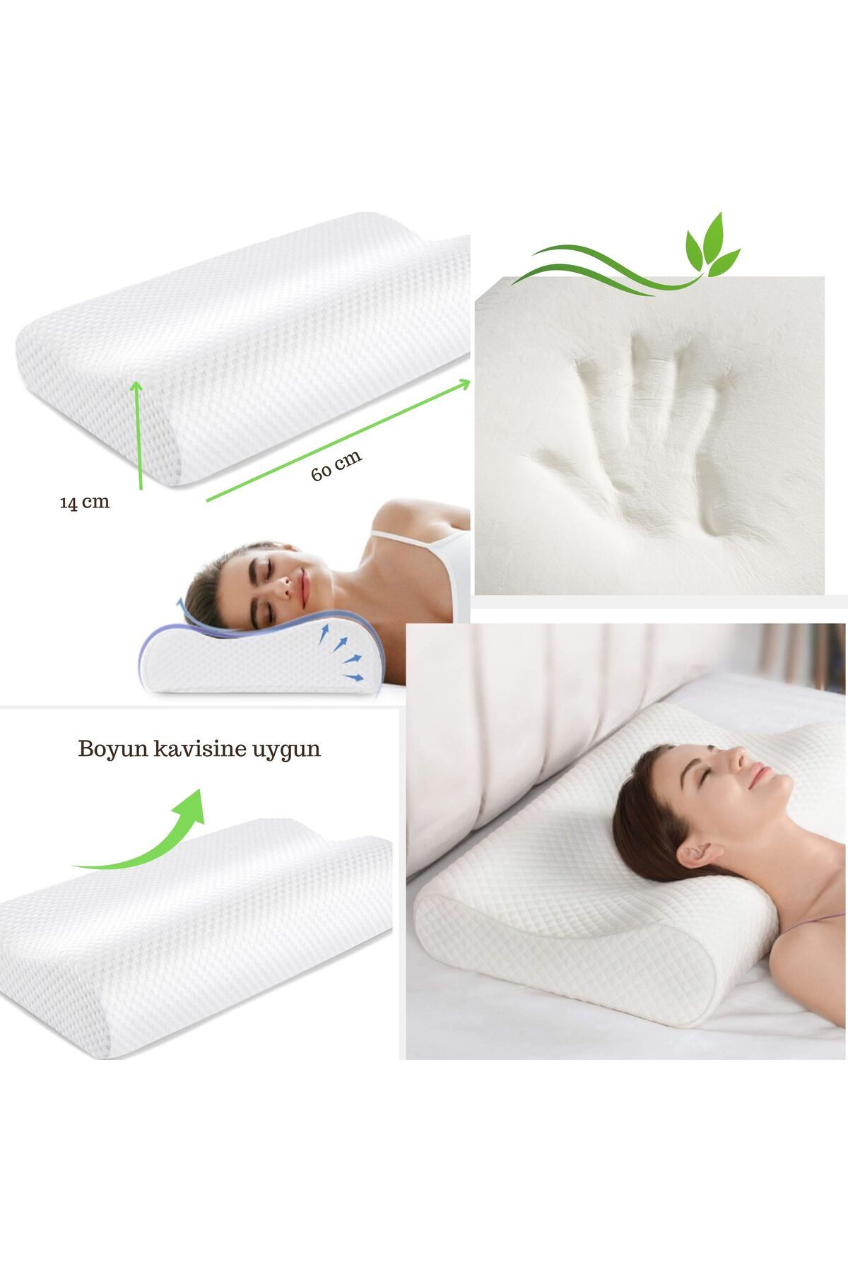 Simple. The Pillow Mega Boy Ortopedik Visco Yastık Düzleşmesi Için Boyun Yastığı Memory Foam