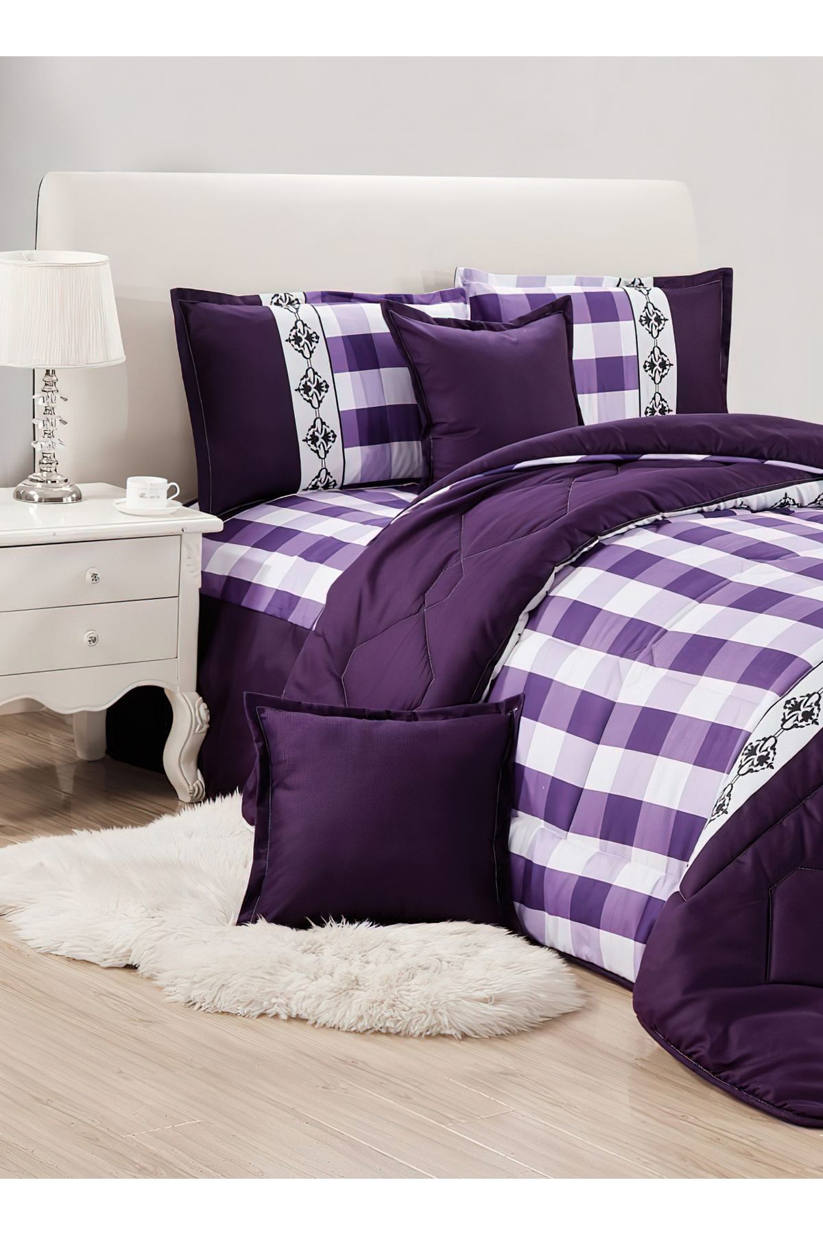 Generic-Comforter Set 4 Piece Single Size Elegant Bedspread Lightweight Comforter Suitable for All Seasons 2