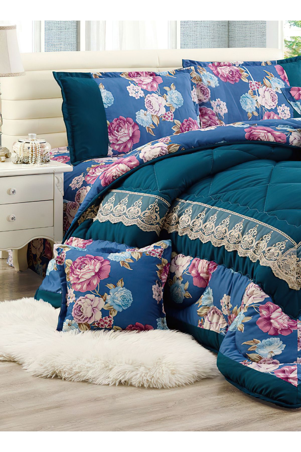 Generic-Comforter Set King Size 6 Pieces Comforter Set Twin Unisex Bedding Set 2