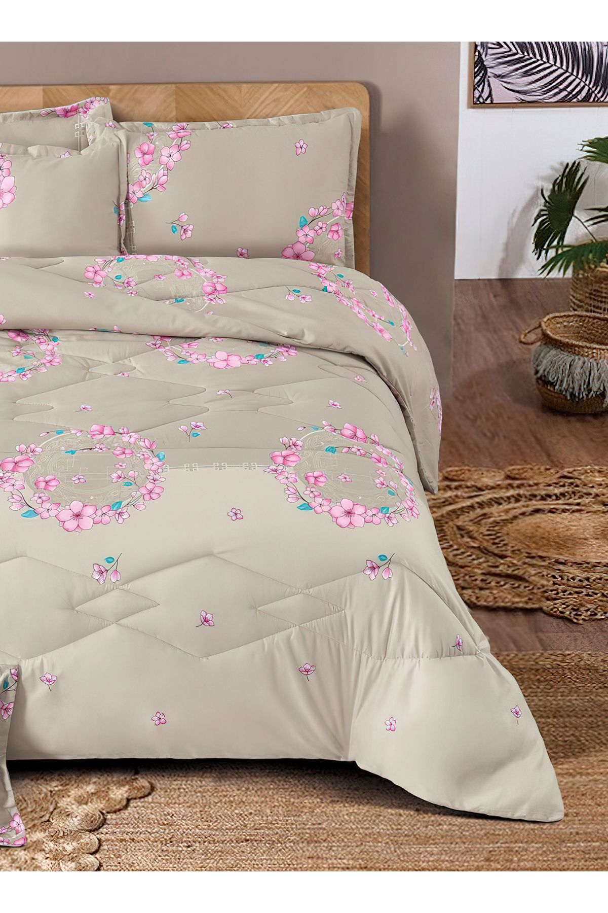Generic-Comforter Set 4 Piece Single Size Elegant Bedspread Lightweight Comforter Suitable for All Seasons 3