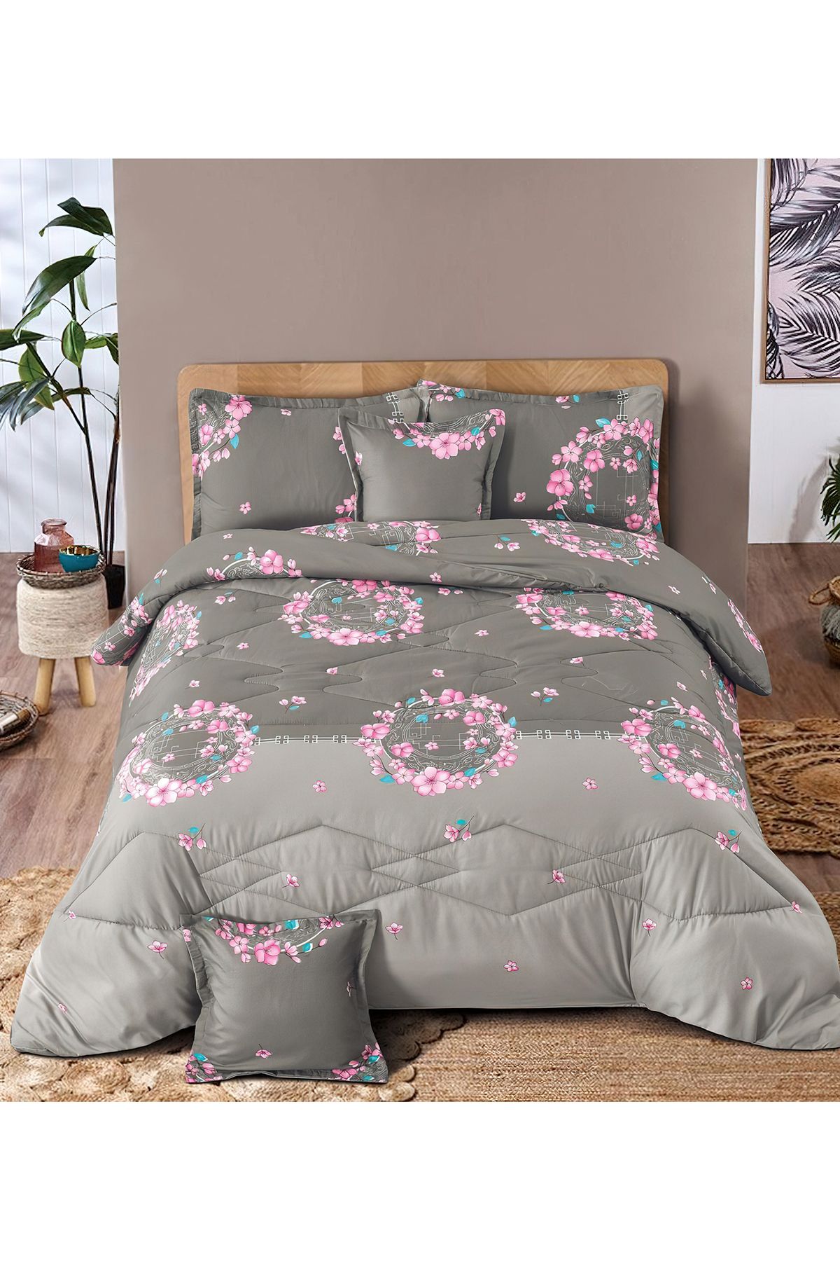 Generic-Comforter Set King Size 6 Pieces Comforter Set Twin Unisex Bedding Set 1