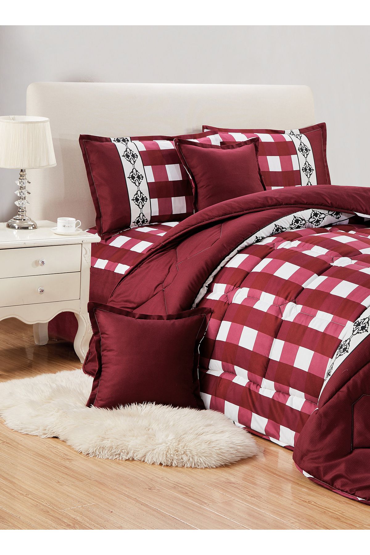 Generic-Comforter Set 4 Piece Single Size Elegant Bedspread Lightweight Comforter Suitable for All Seasons 2