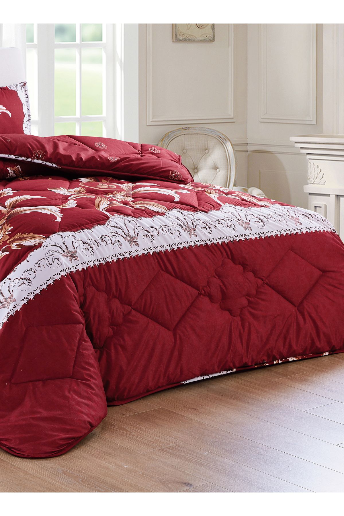 Generic-Comforter Set 4 Piece Single Size Elegant Bedspread Lightweight Comforter Suitable for All Seasons 3