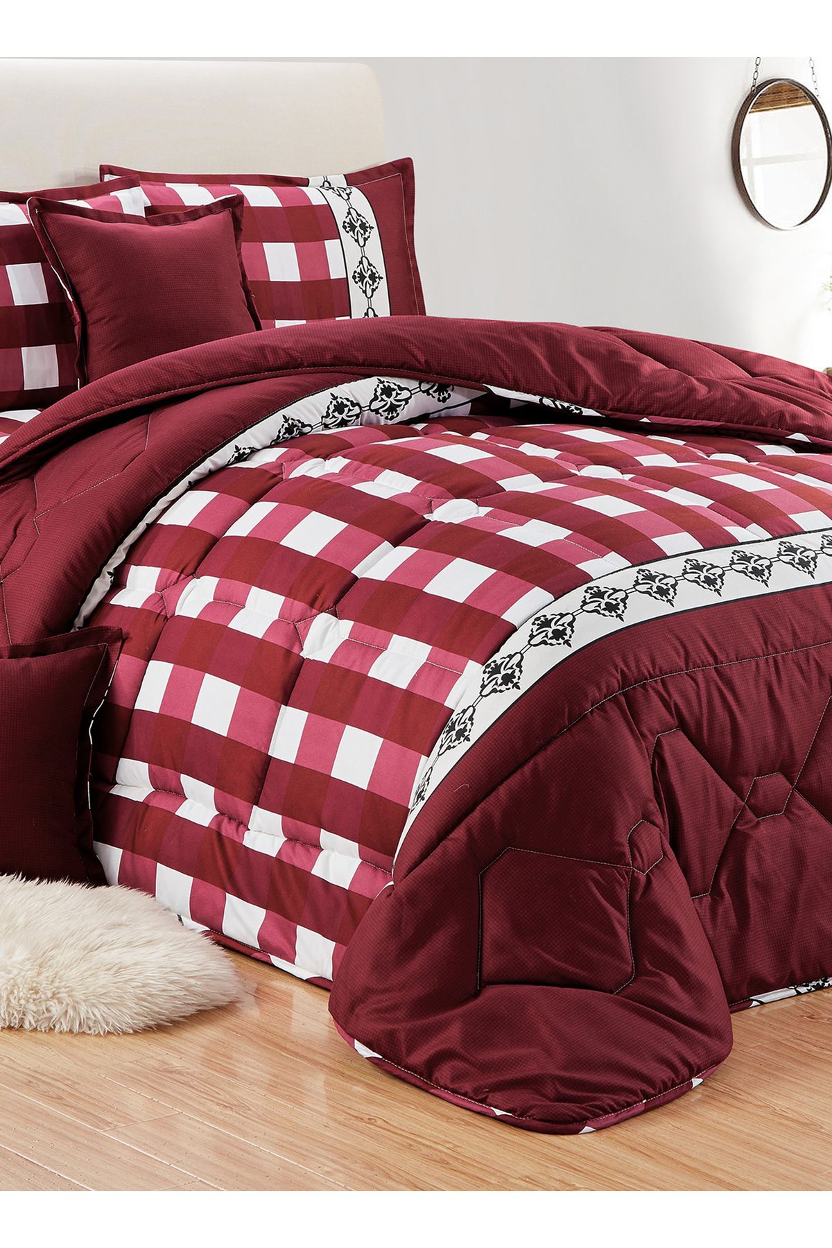 Generic-Comforter Set 4 Piece Single Size Elegant Bedspread Lightweight Comforter Suitable for All Seasons 4