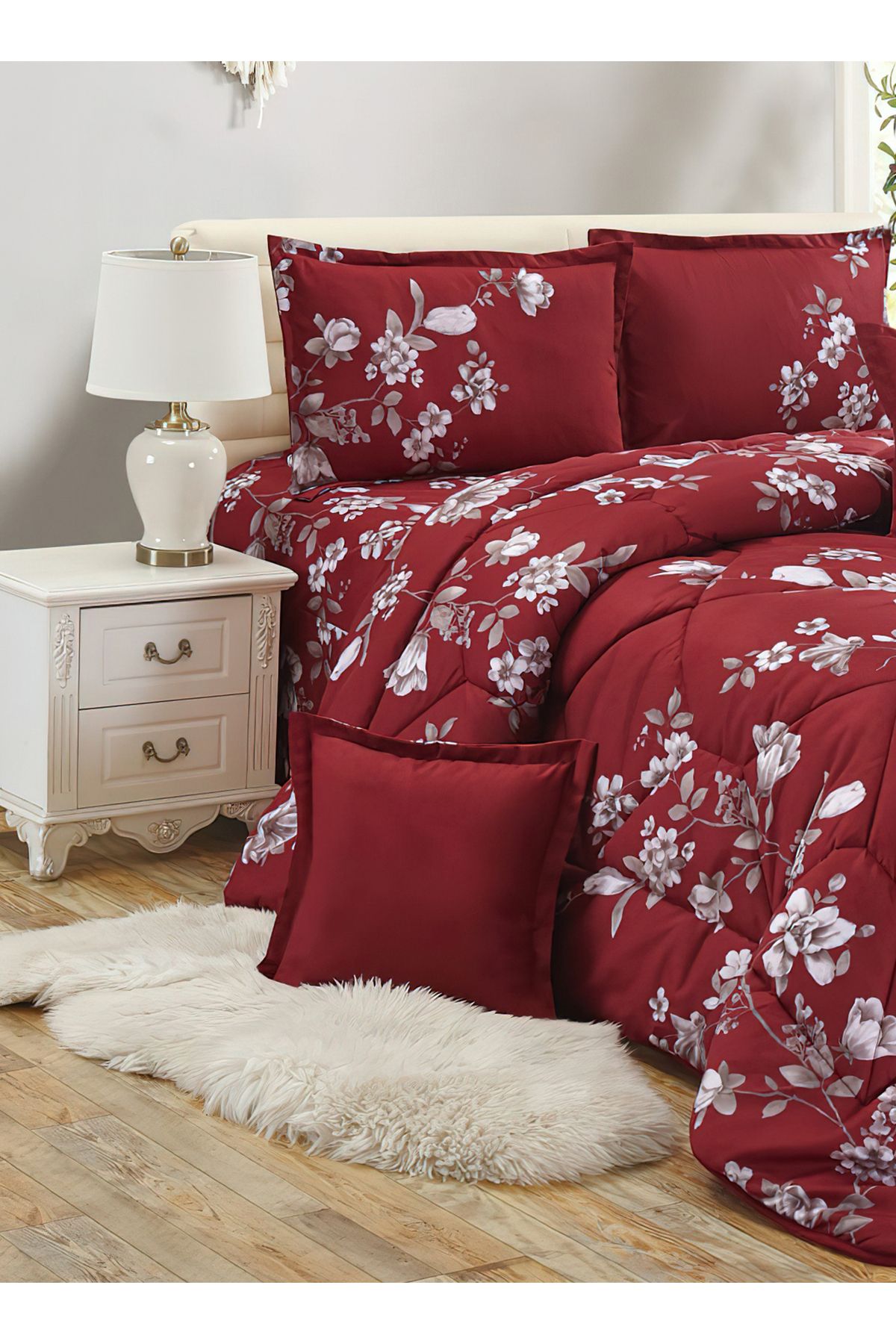 Generic-Comforter Set 4 Piece Single Size Elegant Bedspread Lightweight Comforter Suitable for All Seasons 2