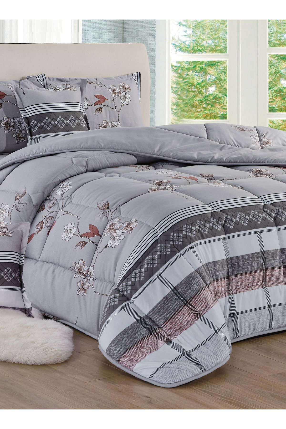 Generic-Comforter Set King Size 6 Pieces Comforter Set Twin Unisex Bedding Set 5