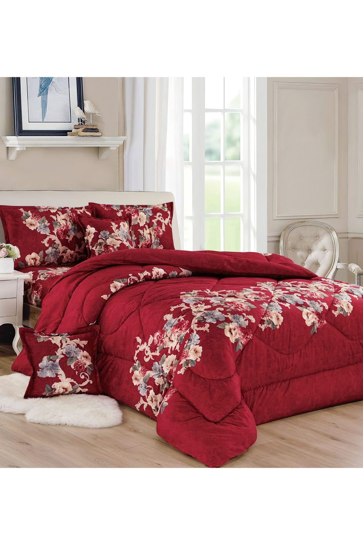 Generic-Comforter Set 4 Piece Single Size Elegant Bedspread Lightweight Comforter Suitable for All Seasons 1
