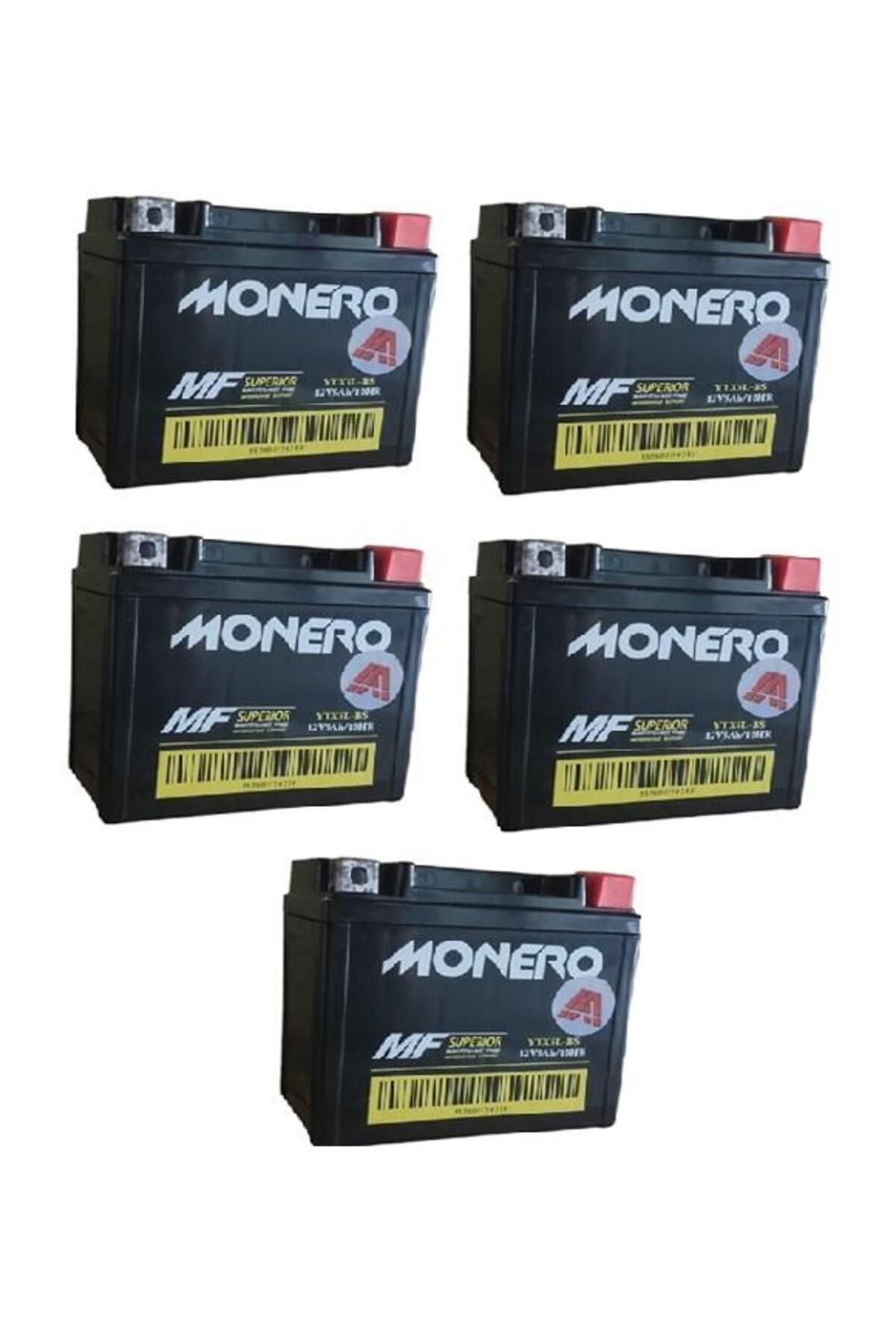 monero YTX5L 5ALÇAK MOTOSİKLET AKÜSÜ 5 Lİ PAKET EBATLAR:113*68*105mm