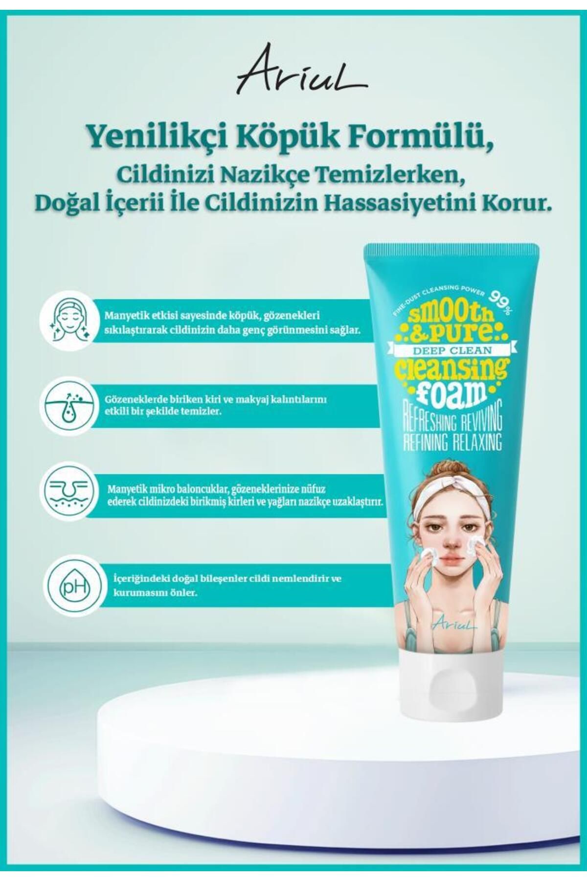 Ariul-Hypoallergenic Magnetic Micro Bubble Deep Cleansing Foam with Natural Ingredients 120 ml 3