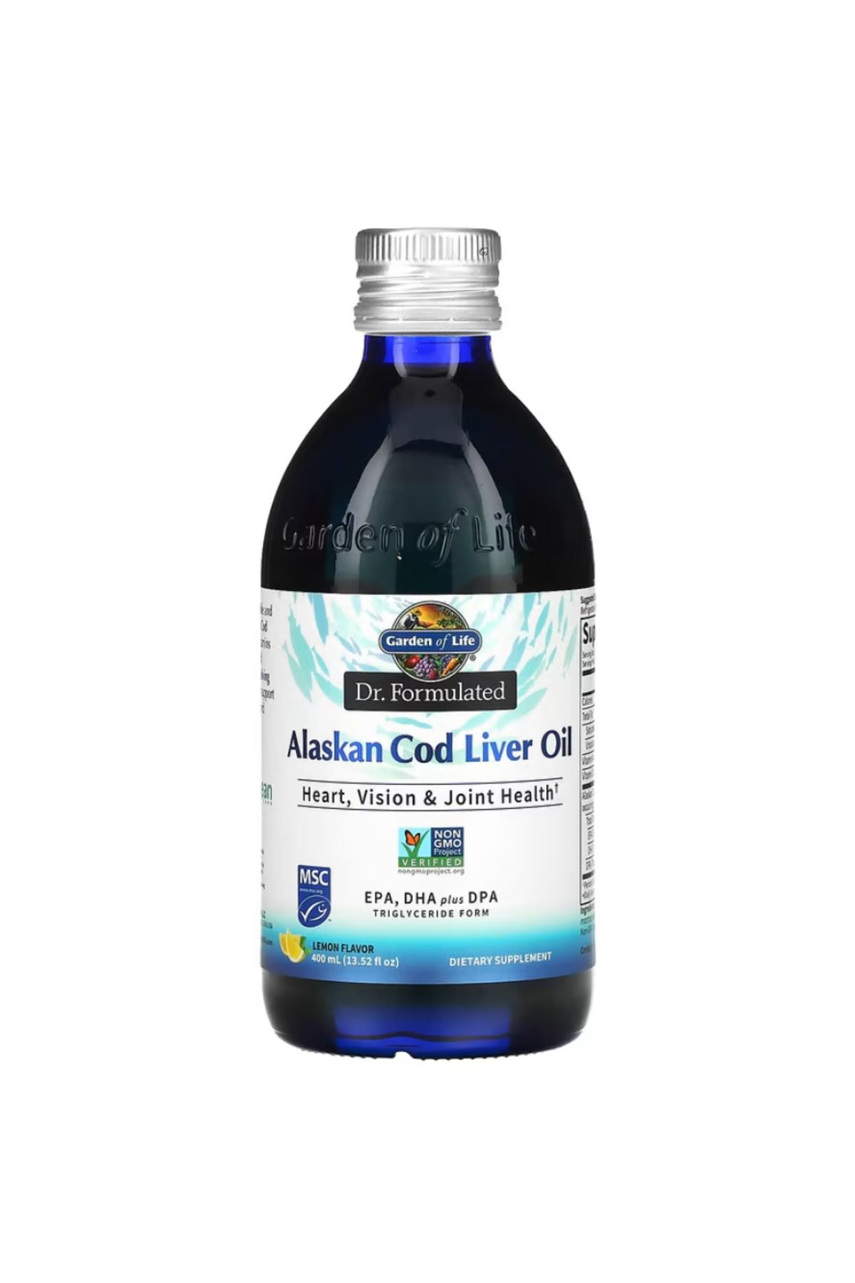 GARDEN OF LIFE , Dr. Formulated, Alaskan Cod Liver Oil, Lemon, 4.3 G, 13.52 Fl Oz (400 Ml) vr76