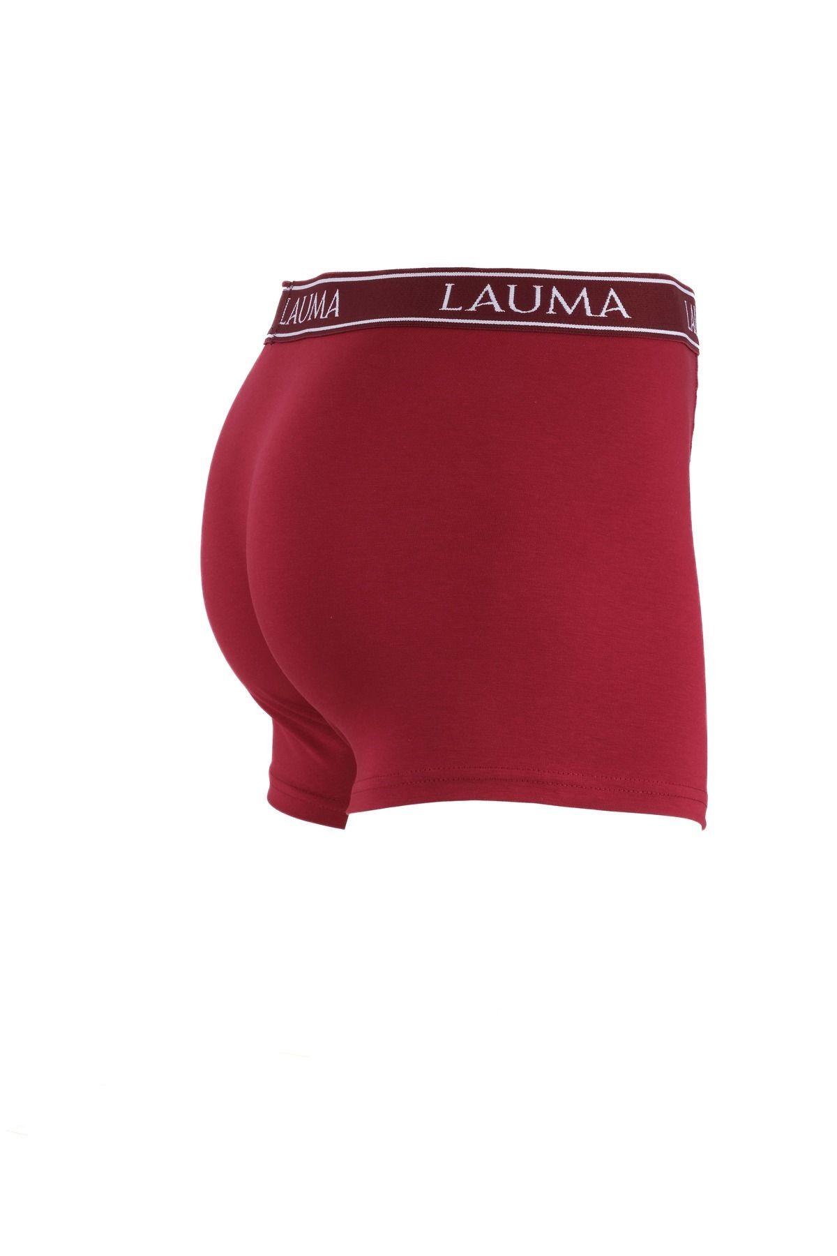 LAUMA-Cotton Flexible Lycra Claret Red Men's Boxers 3 Pack 4