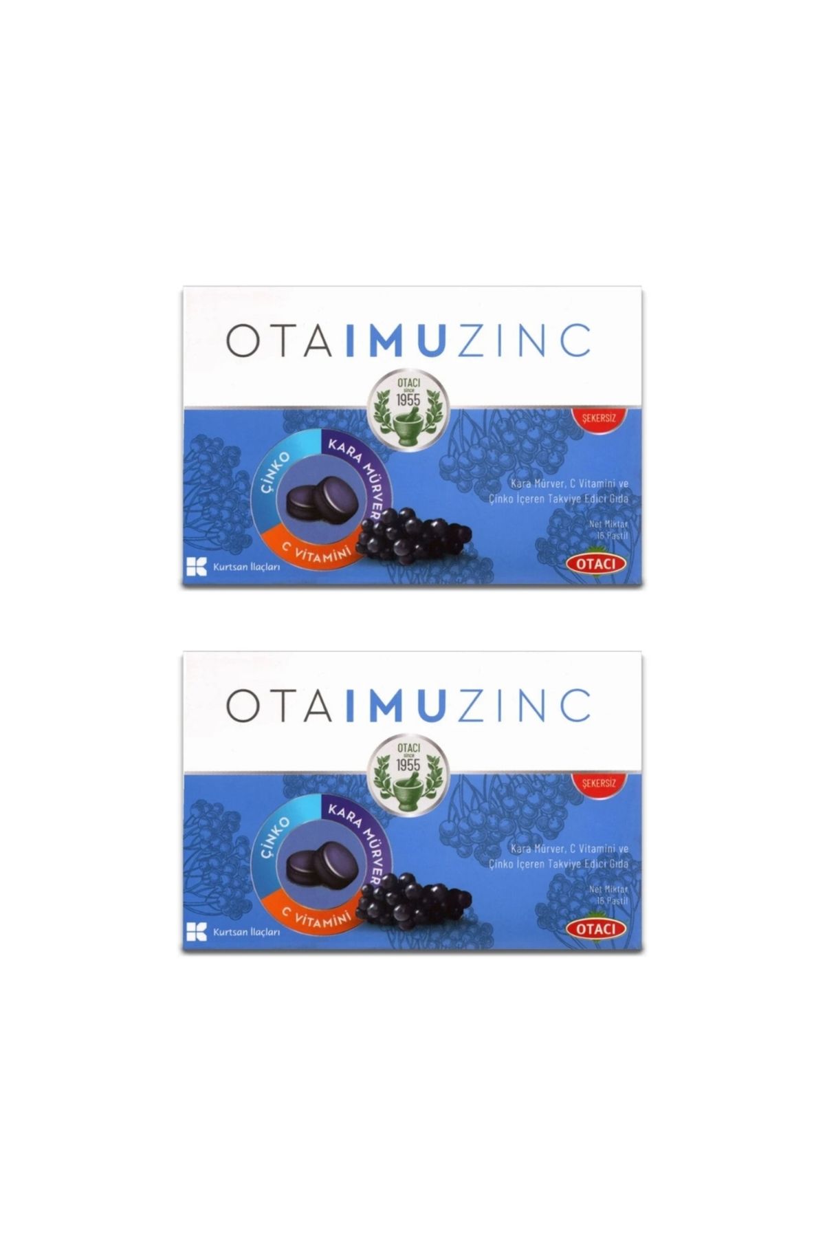 Otacı Otaimuzinc C Vitamini Kara Mürver 16 Pastil 2 adet