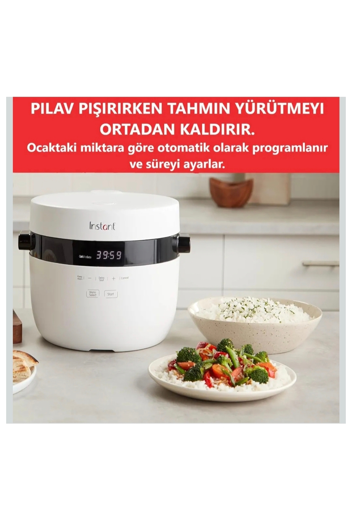 INSTANT Pot Çok Amaçlı Hızlı Pilav Pişirici ve Buharlı Pişirici fotoğrafı 4 (önizleme)