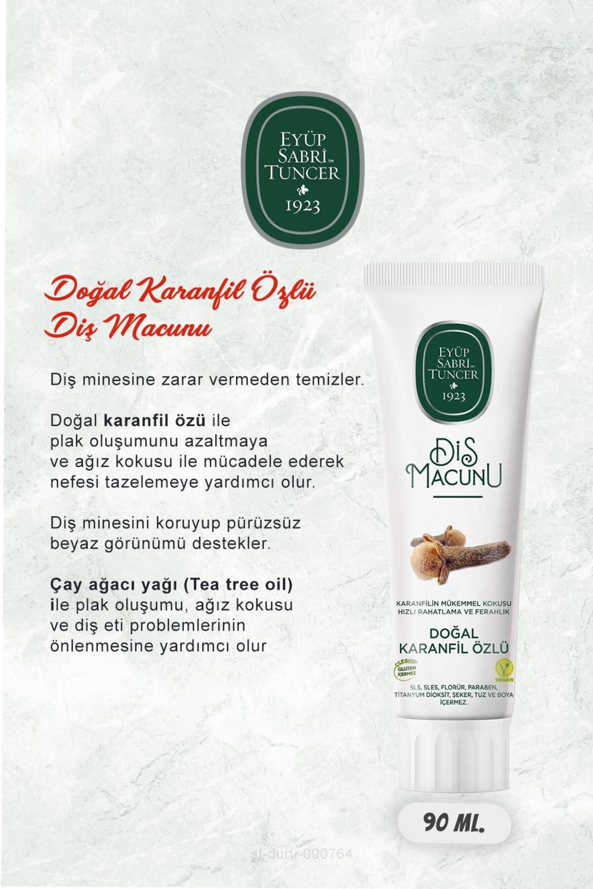 Eyüp Sabri Tuncer-90 ml Toothpaste Set - Cocoa, Ginger, Clove, Himalayan, Lavender and Rosie 4