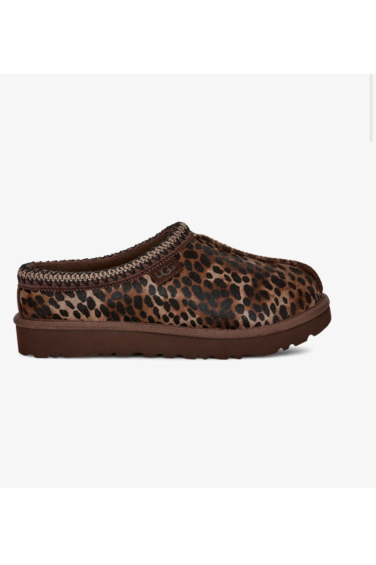 UGG Tasman Caspian Leopar Desenli Kadın Kahverengi Terlik