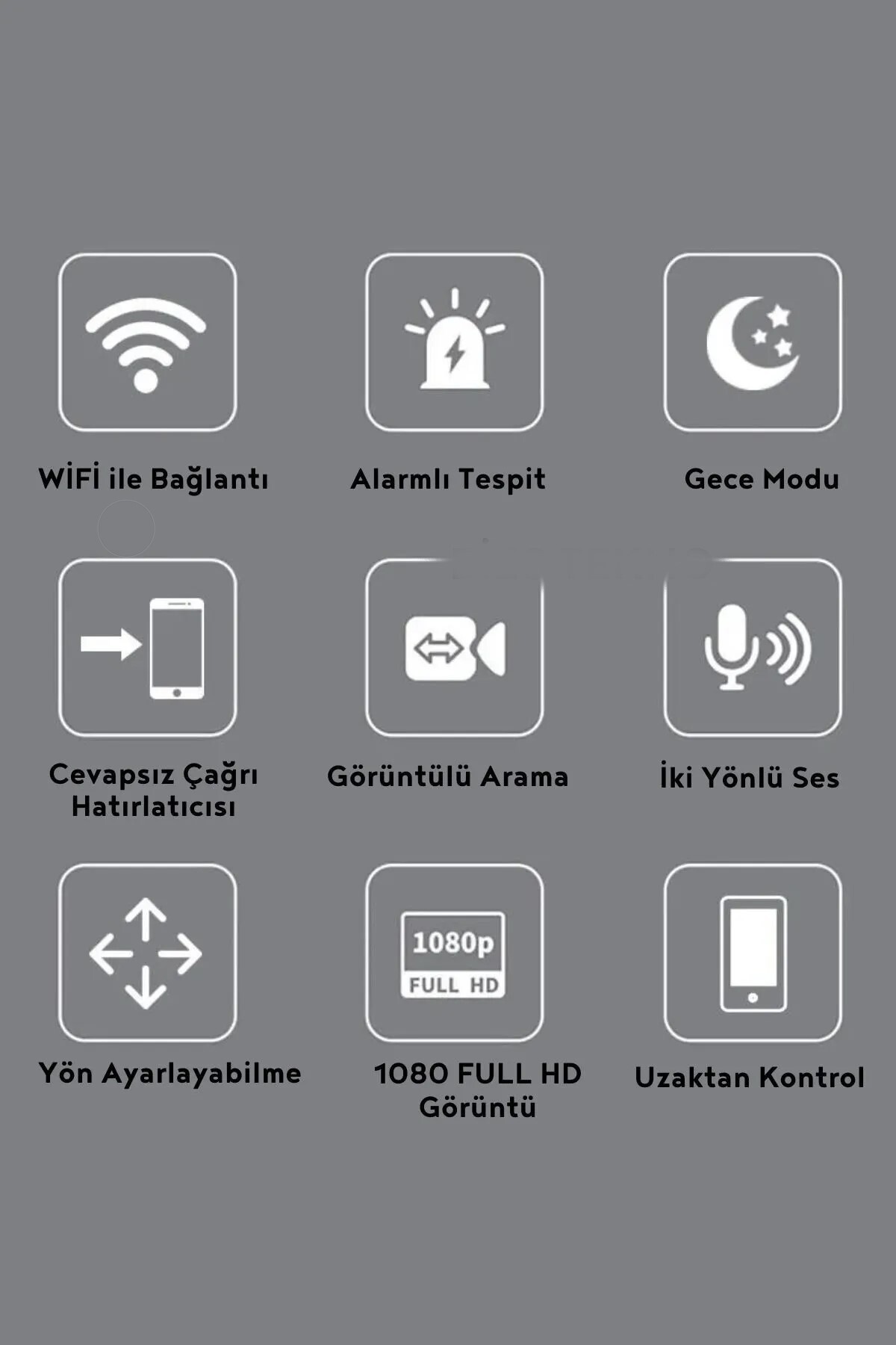 Kenko Görüntülü Dahili Mikrofon ve Hoparlör İç Ortam Bebek Ofis Ev IP Kamera Blic BLM-43 2MP fotoğrafı 5 (önizleme)