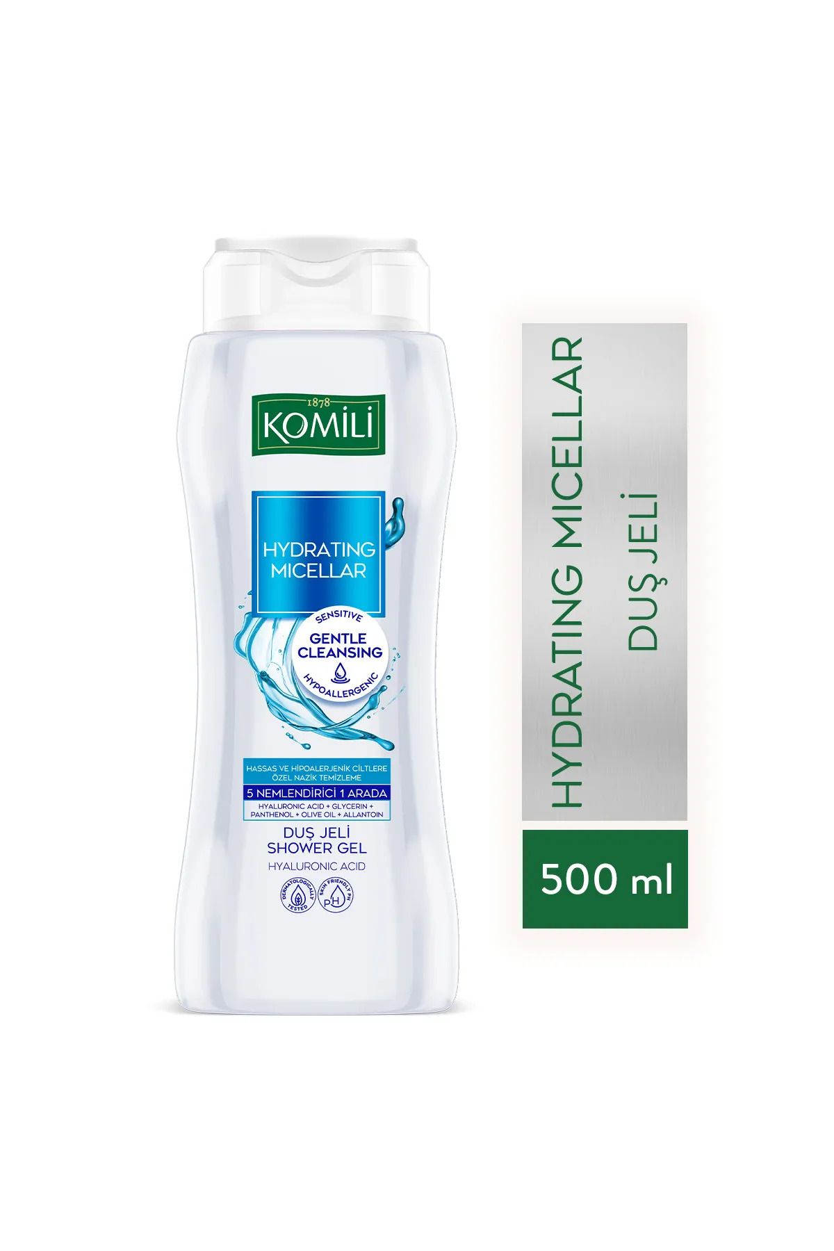 Komili Hydrating Micellar Shower gel  500 ml 4 adet