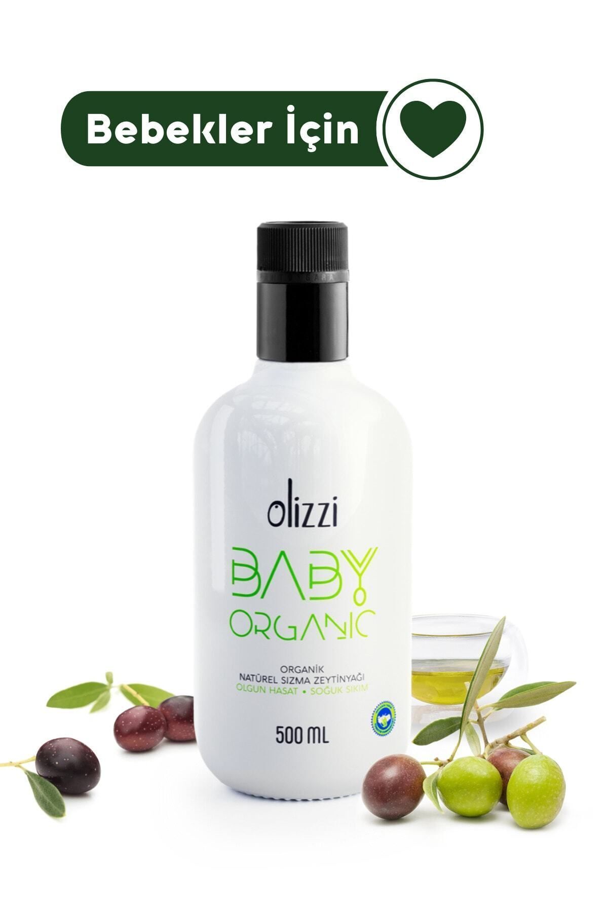 Olizzi Baby Organik Bebek Zeytinyağı Natürel Sızma Soğuk Sıkım Zeytinyağı 500 ml