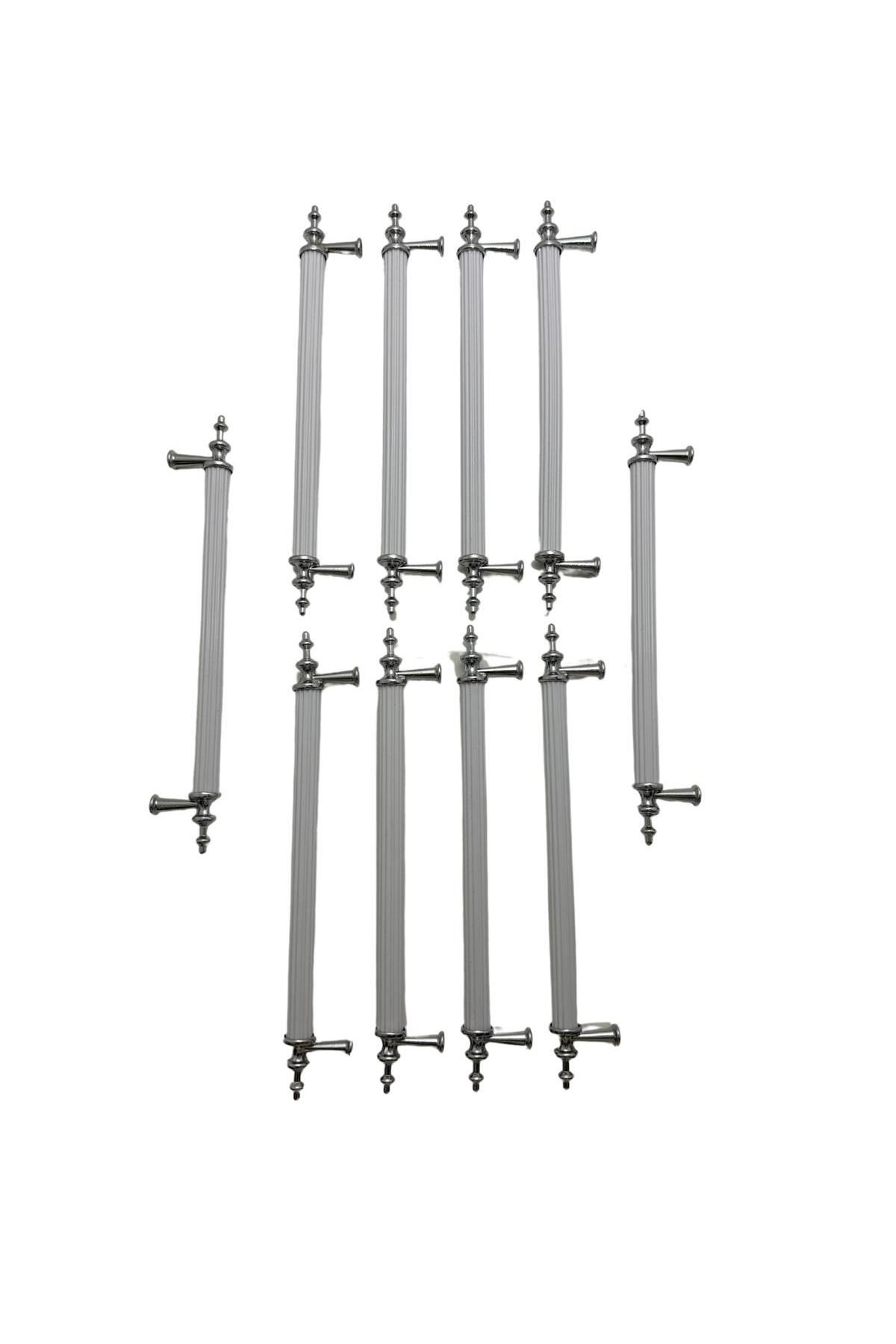 Pozitif lüx dolap çekmece kulpu 10adet 160mm (METAL KULP VİDALAR DAHİL)