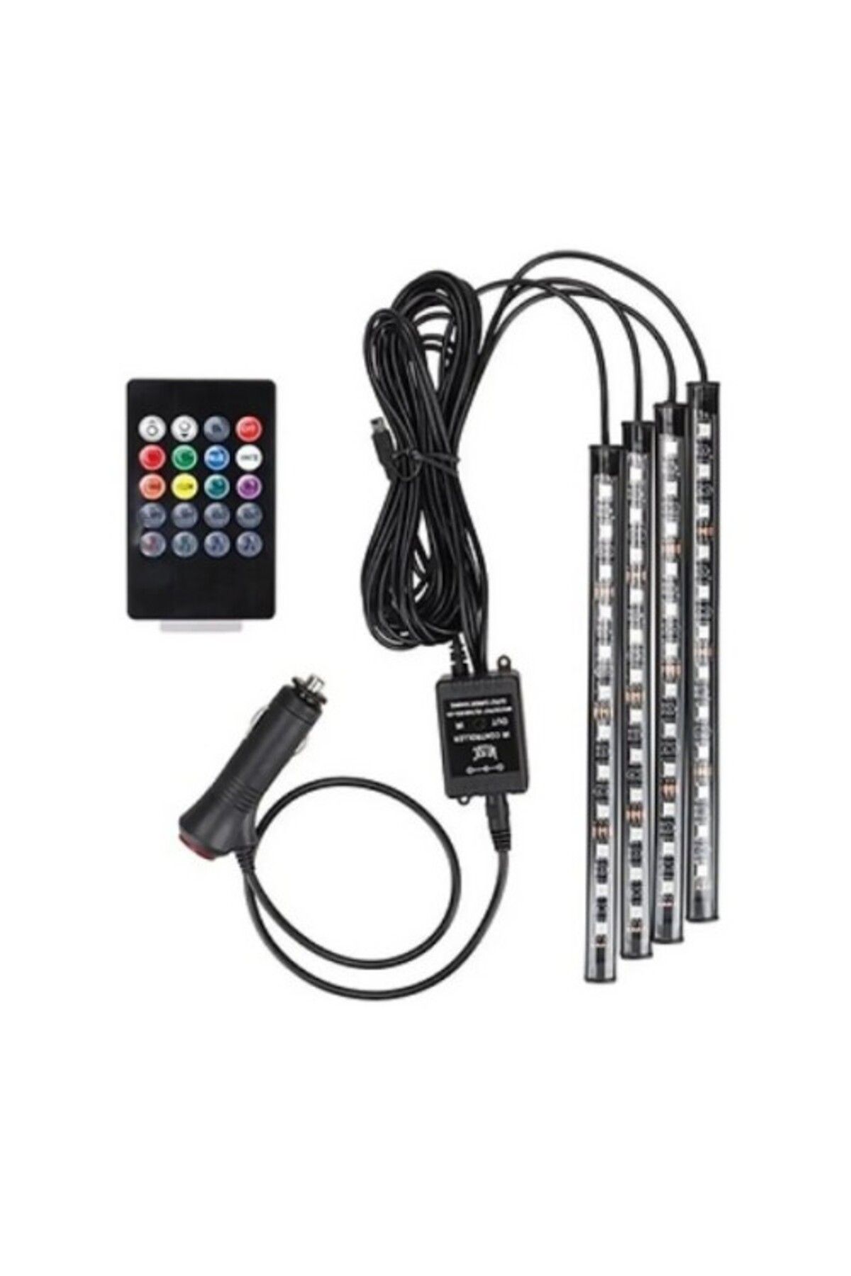 thebestnzm Araç İçi Müziğe ve Sese Duyarlı RGB LED