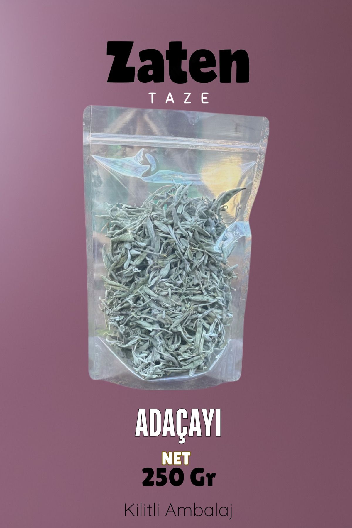 Zaten Taze Adaçayı Sıyırma 250 Gr Ada Çayı Sage Tea Salvia Officinalis