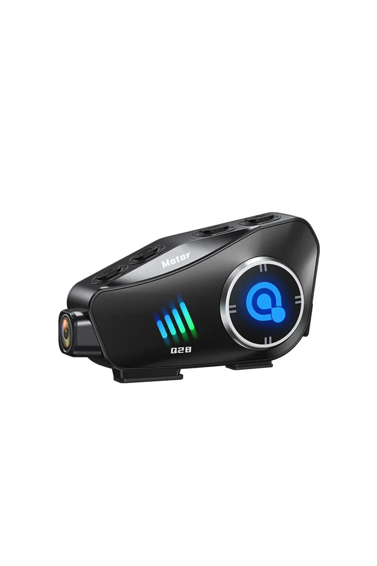 resolut Q28 Dynego Motosiklet Kask Bluetooth Kulaklık 1080p Kamera Interkom Su Geçirmez Intercom