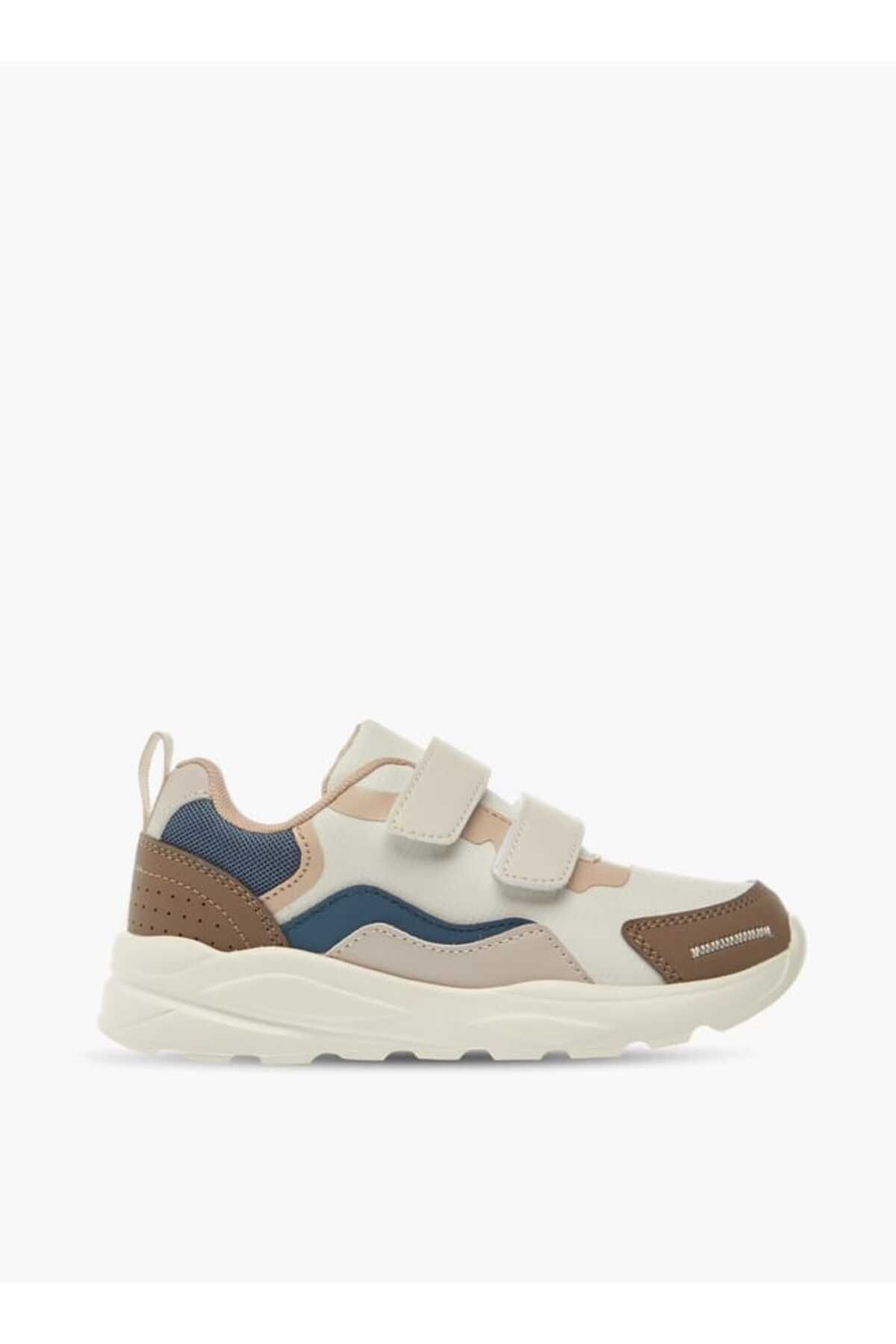 LBL by Shoexpress-Panelled Sneakers with Hook and Loop Closure 3