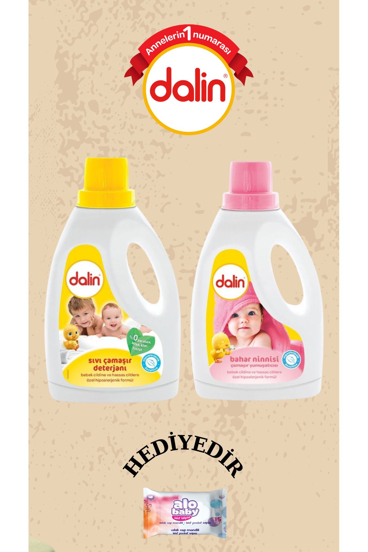 Dalin Yumuşatıcı Bahar Ninisi 1500 mlve Deterjan 1500 ml