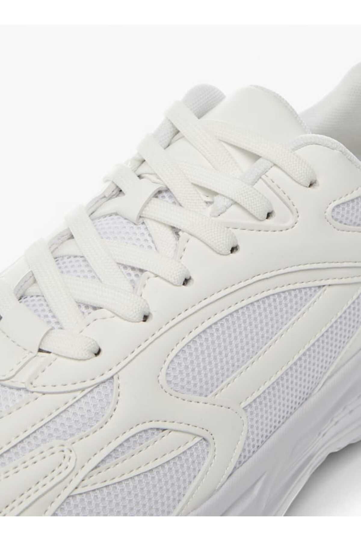 LBL by Shoexpress-LBL by Shoexpress Panelled Sneakers with Lace-Up Closure 4