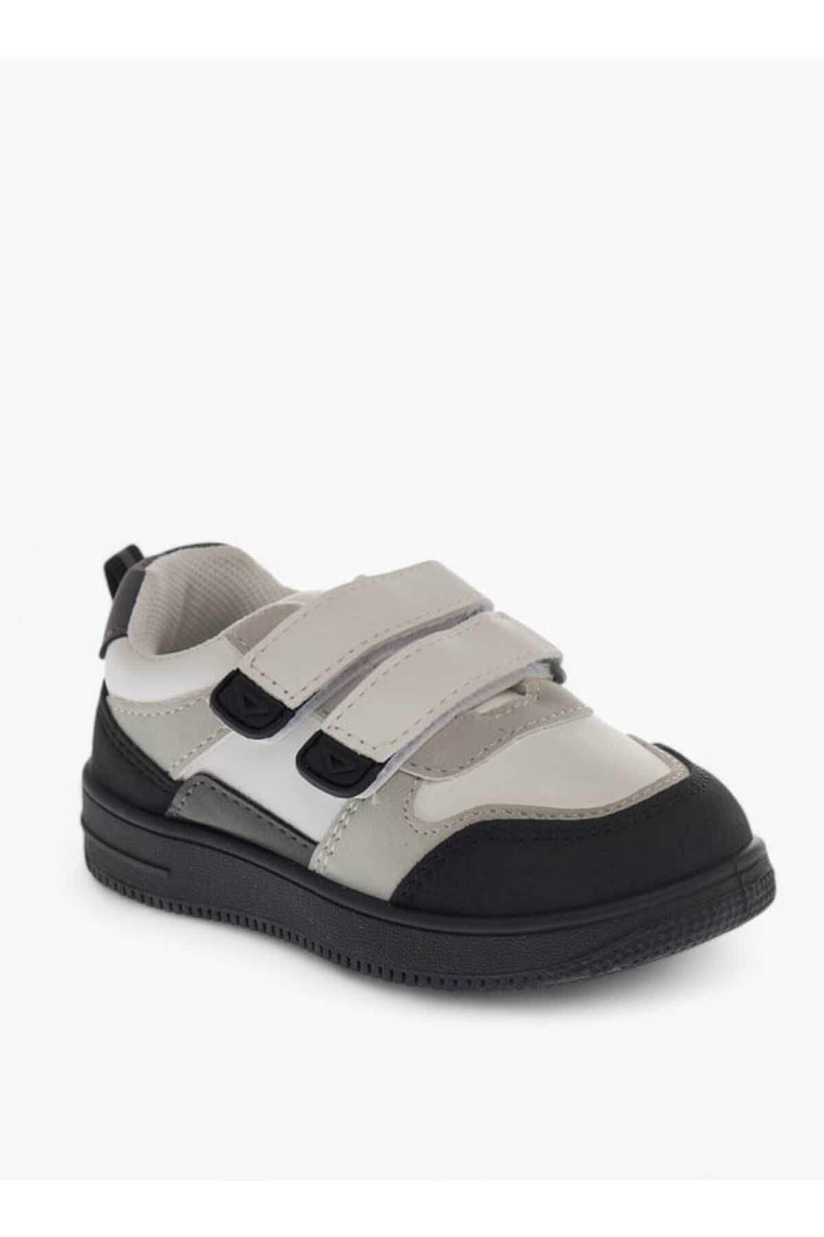 LBL by Shoexpress-Panelled Sneakers with Hook and Loop Closure 2