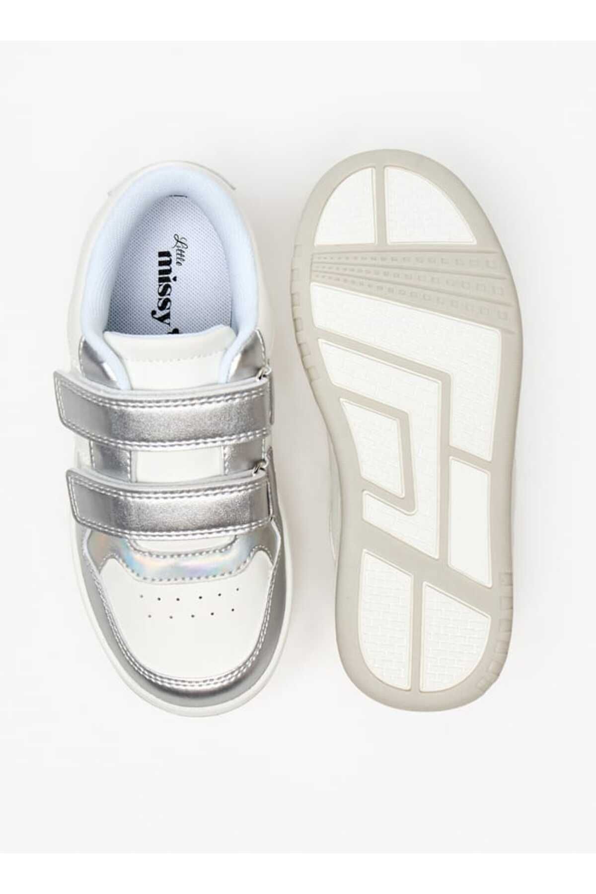 Little Missy-Colourblock Sneakers with Hook and Loop Closure 4