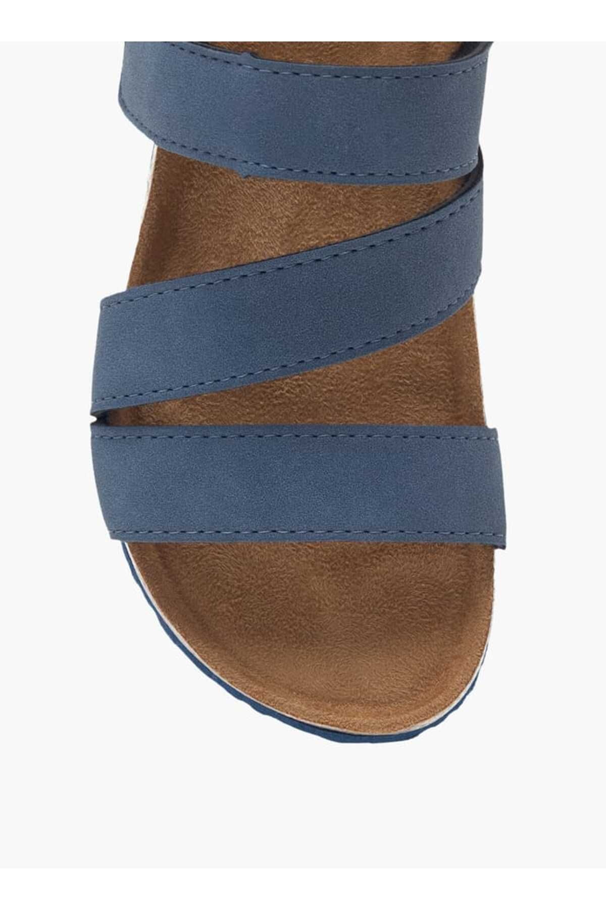 LBL by Shoexpress-LBL by Shoexpress Stitch Detail Sandals with Hook and Loop Closure 3