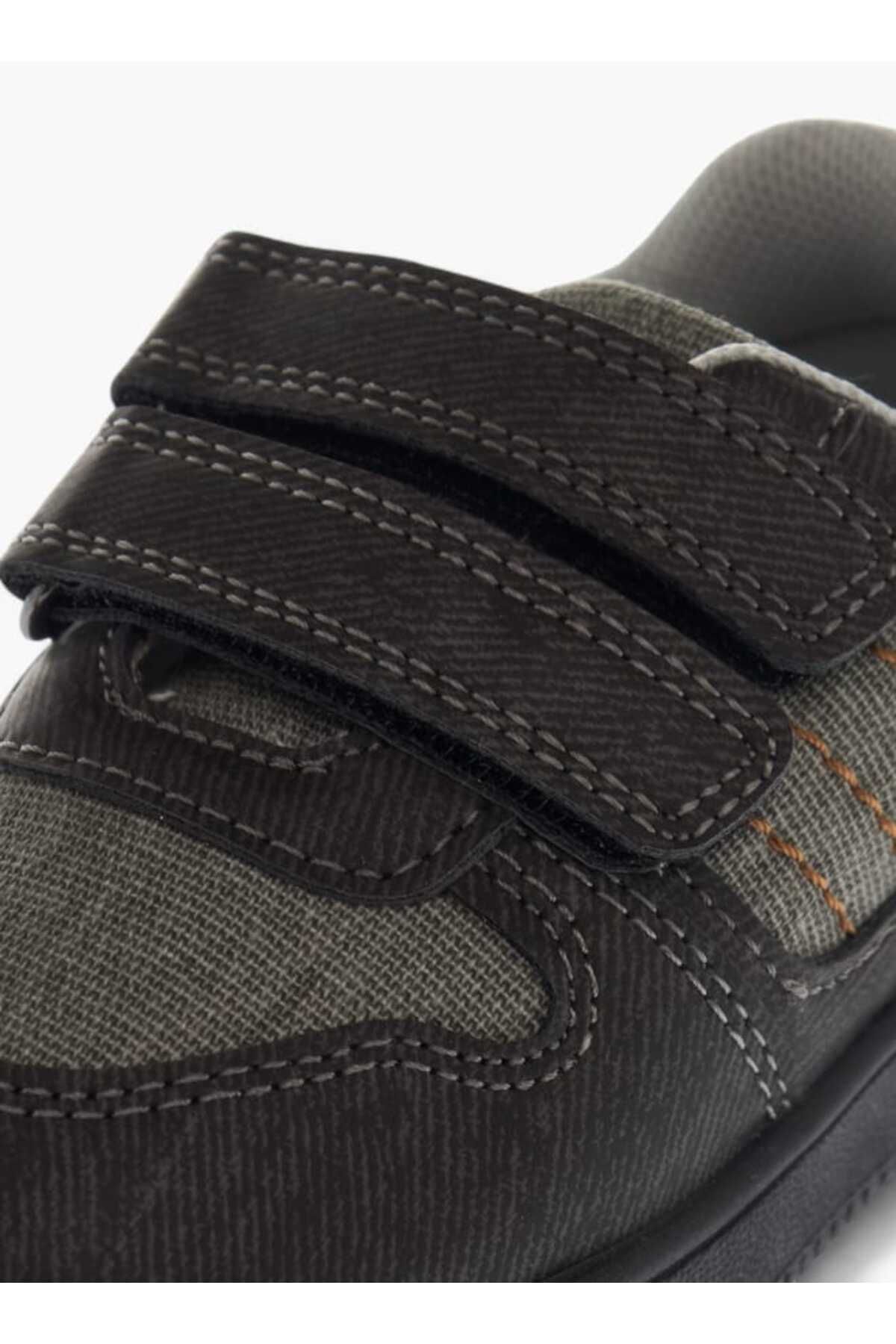 LBL by Shoexpress-Panelled Sneakers with Hook and Loop Closure 4