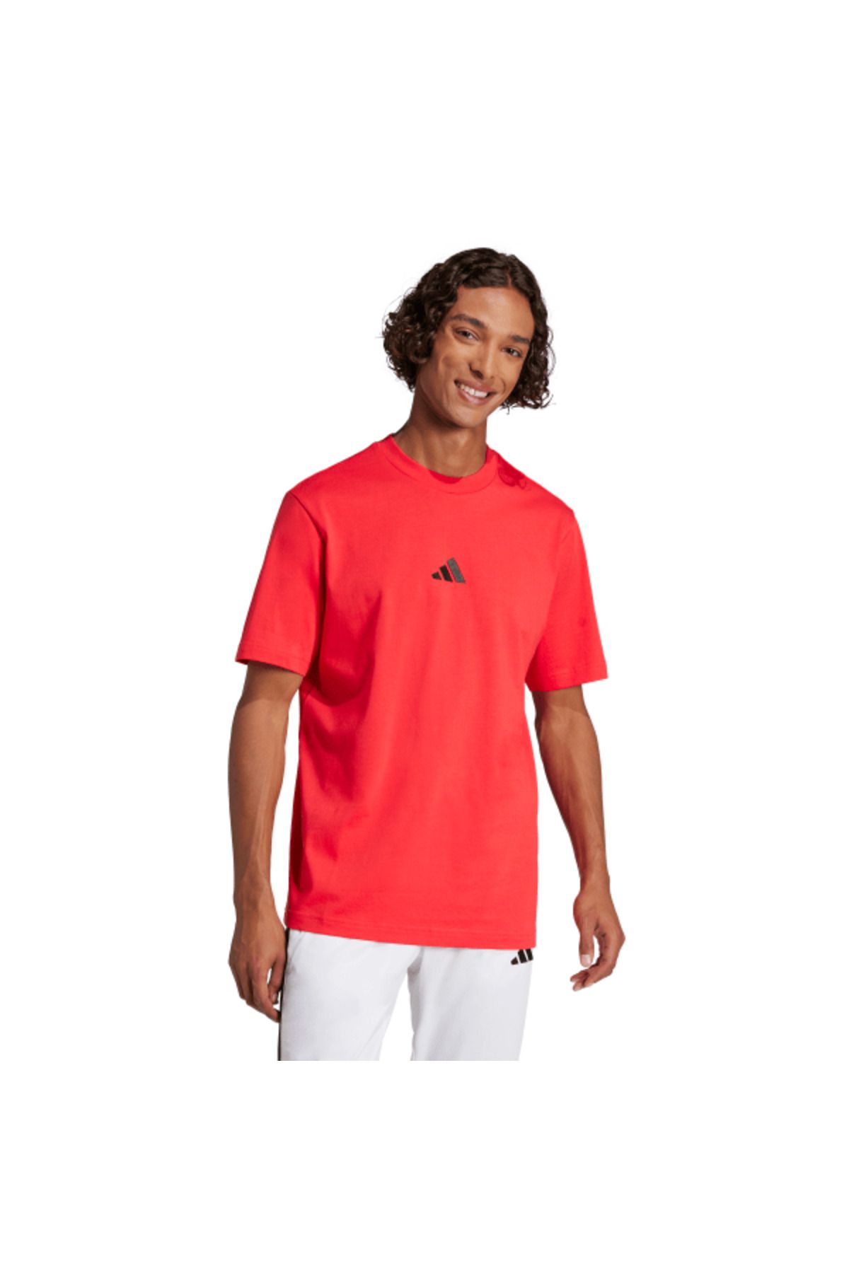 adidas-Essentials Small Logo Single Jersey t Shirt 3