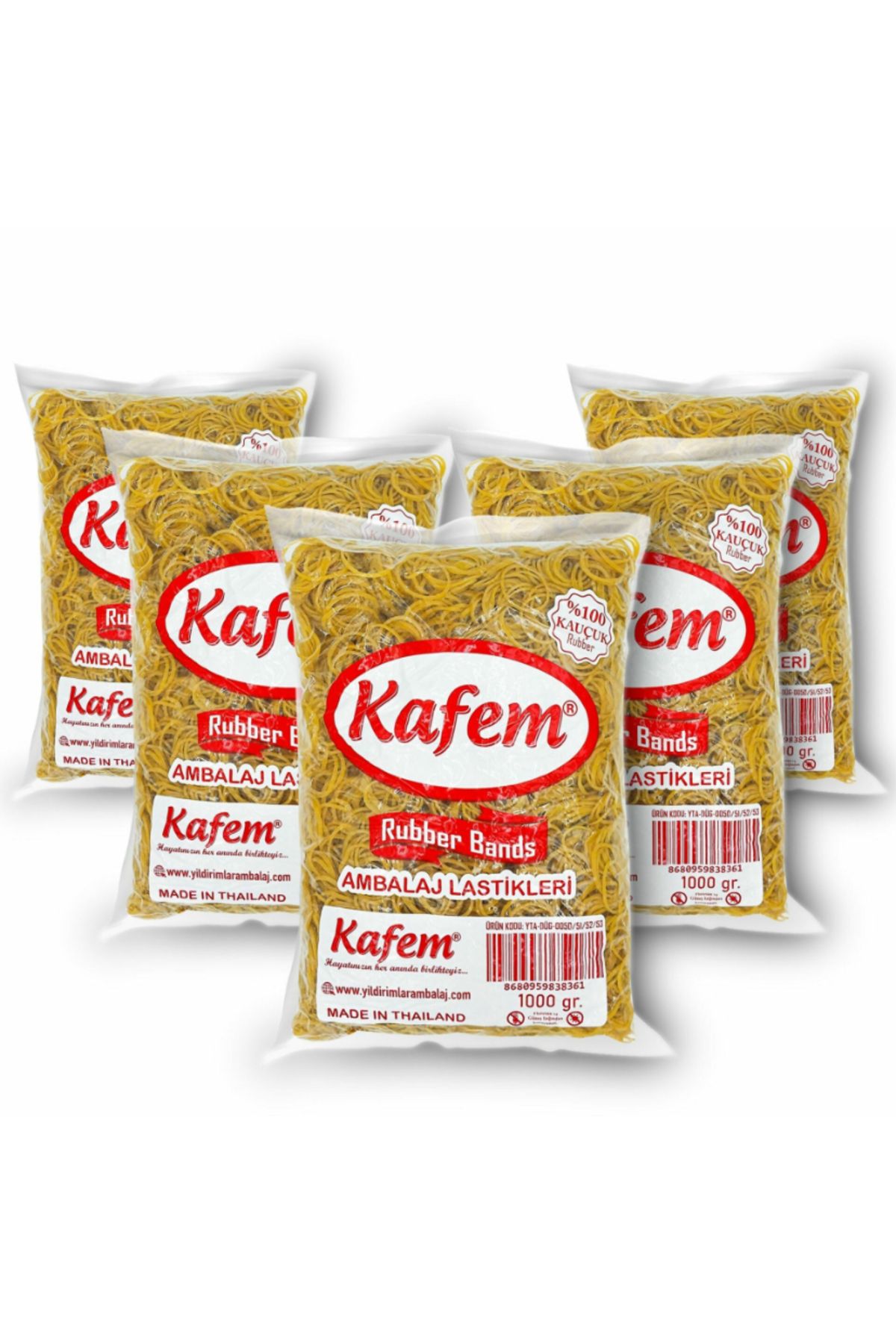 KAFEM 40mm 3A AMBALAJ LASTİĞİ 1000gr 5 paket