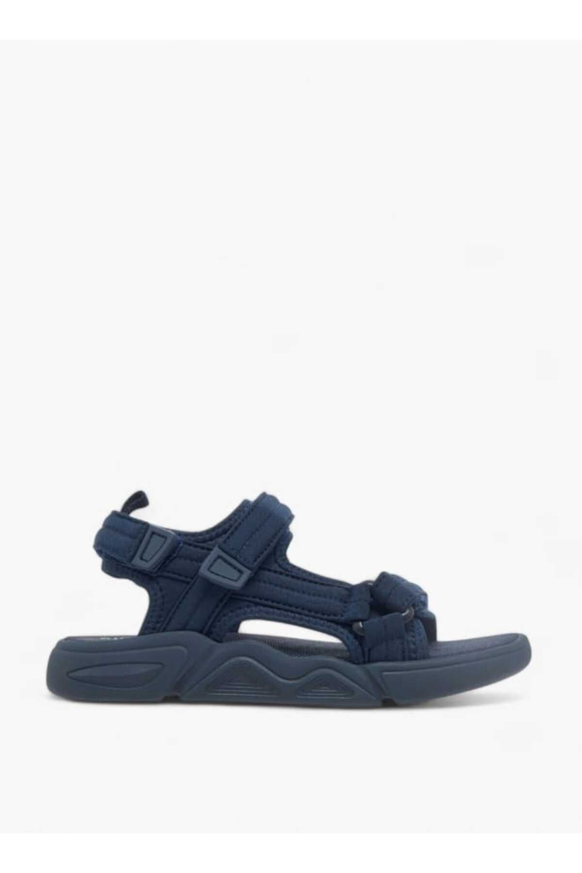 Mister Duchini-Mister Duchin Solid Strap Sandals with Hook and Loop Closure 2