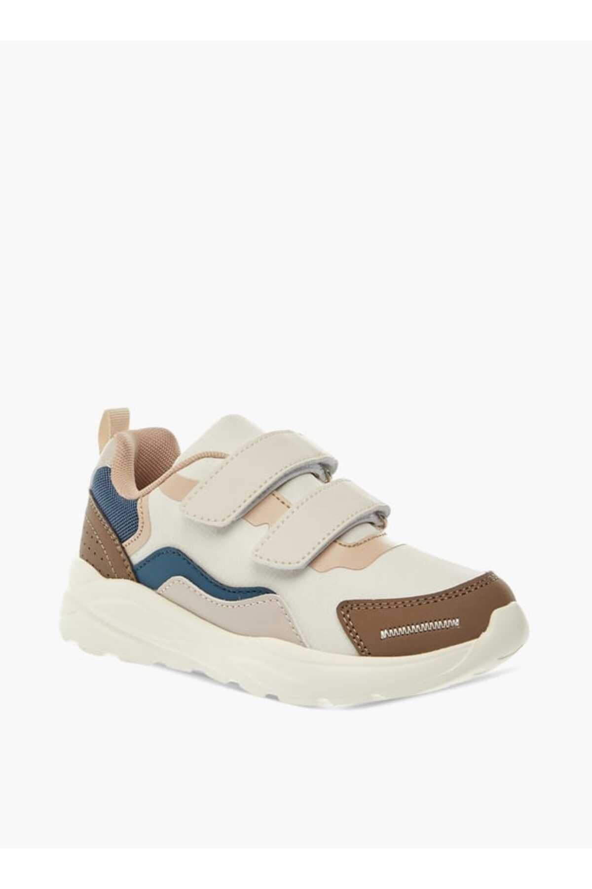 LBL by Shoexpress-Panelled Sneakers with Hook and Loop Closure 2