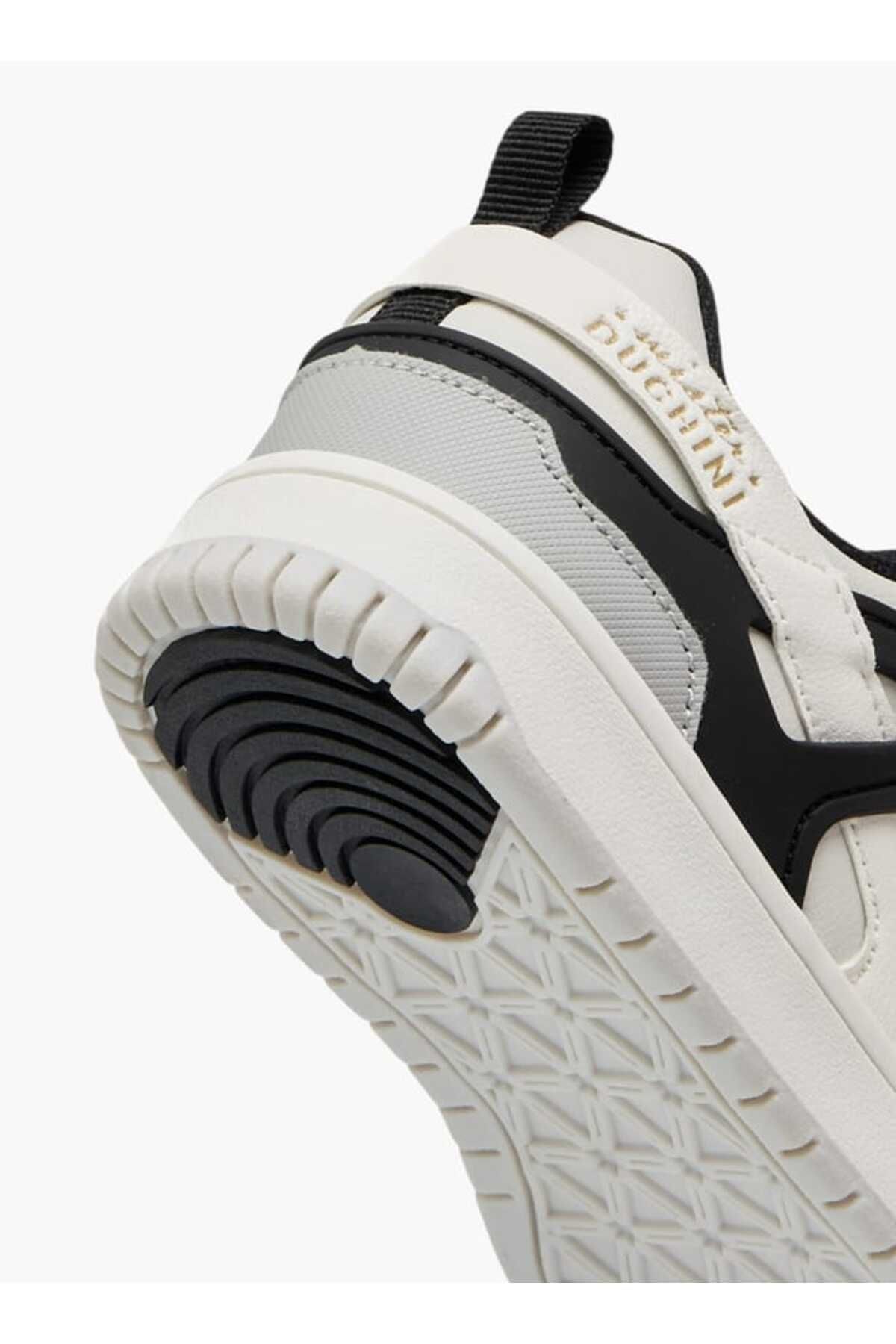 Mister Duchini-Panelled Sneakers with Hook and Loop Closure 5