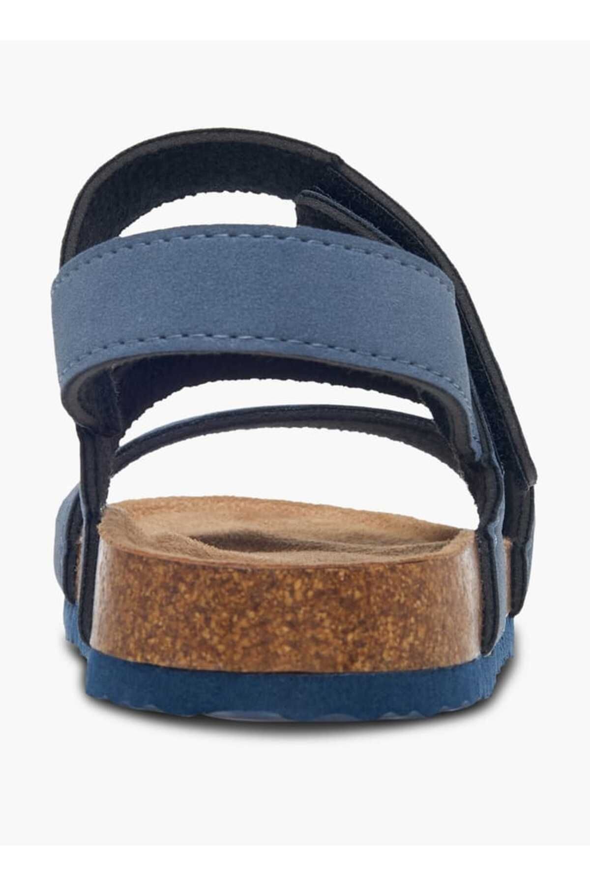 LBL by Shoexpress-LBL by Shoexpress Stitch Detail Sandals with Hook and Loop Closure 4