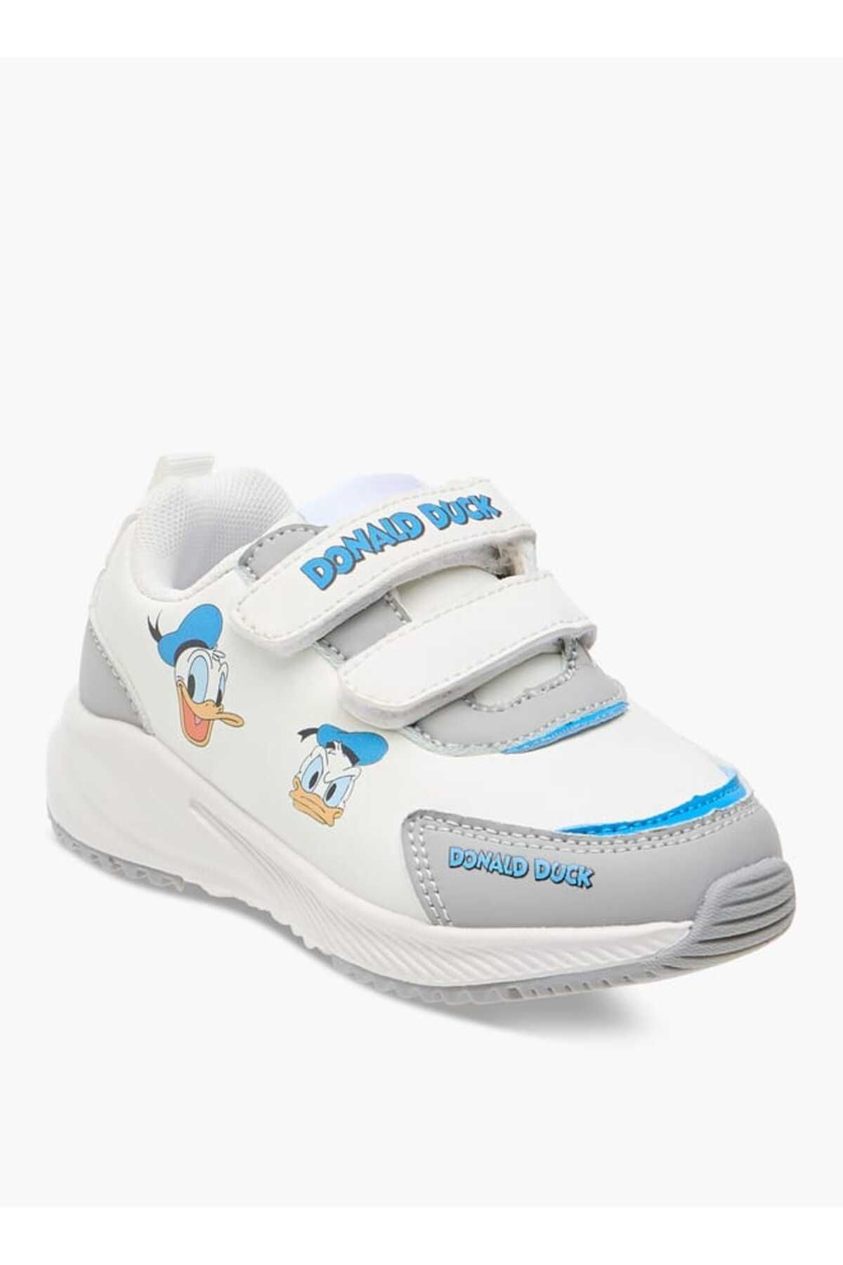 Disney-Donald Duck Print Sneakers with Hook and Loop Closure 2