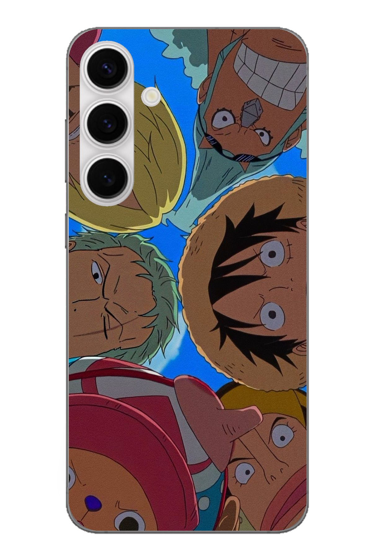 TechTree Samsung Galaxy S24 FE Uyumlu One Piece Selfie Tasarımlı Şeffaf Silikon Kılıf