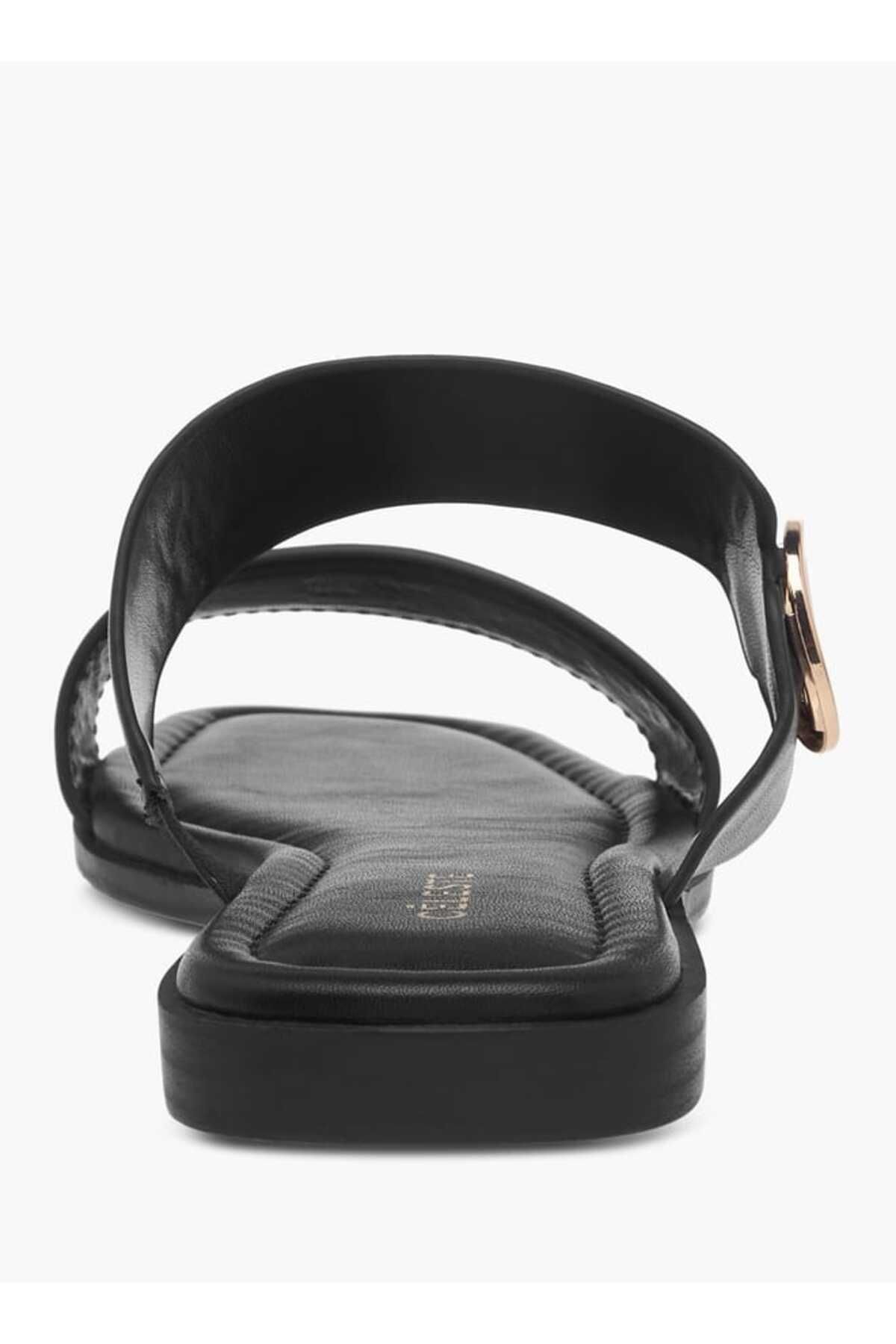 Celeste-Monogram Print Slip-On Sandals 5
