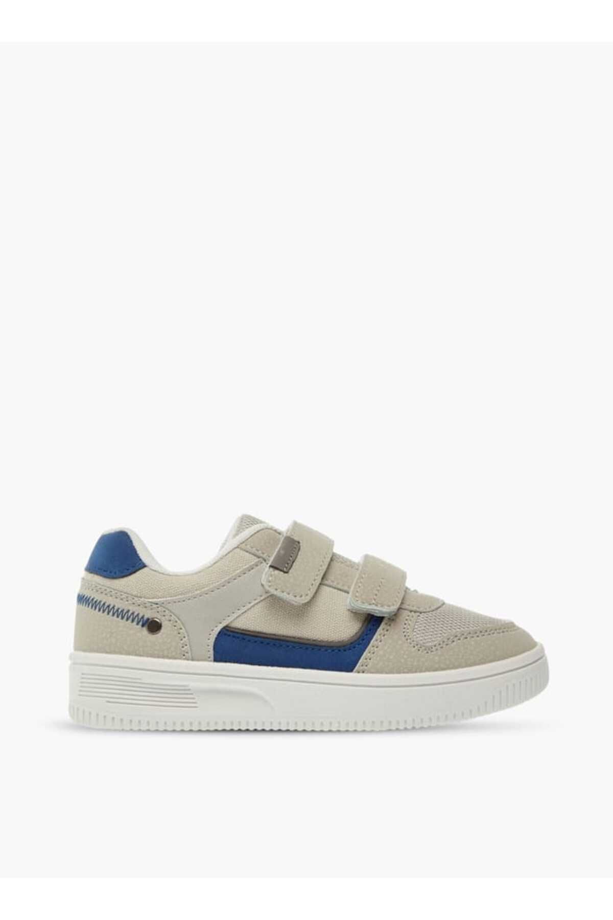LBL by Shoexpress-Textured Sneakers with Hook and Loop Closure 3