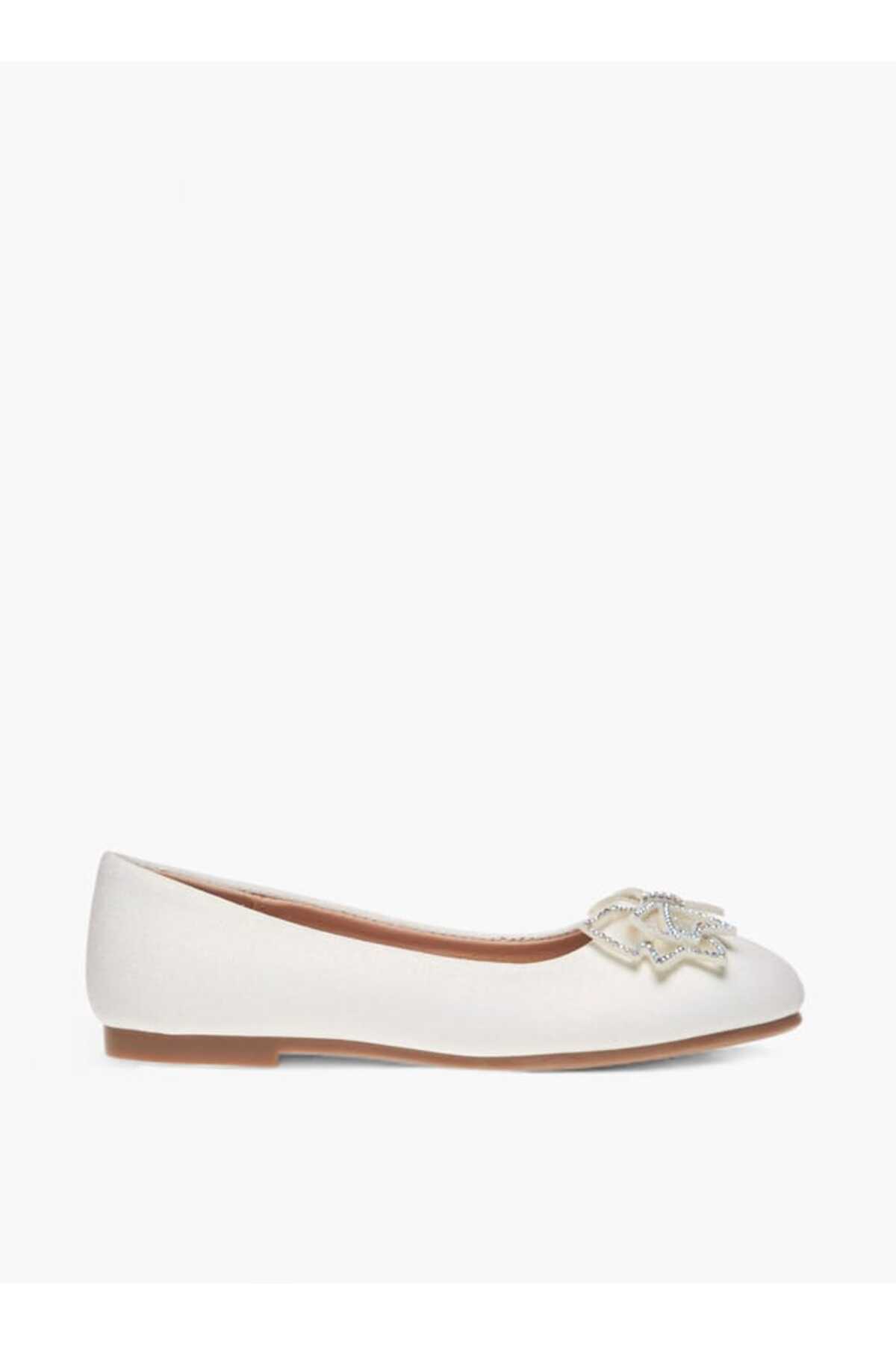 Flora Bella by Shoexpress-Flora Bella Bow Embellished Slip-On Ballerina Shoes 3