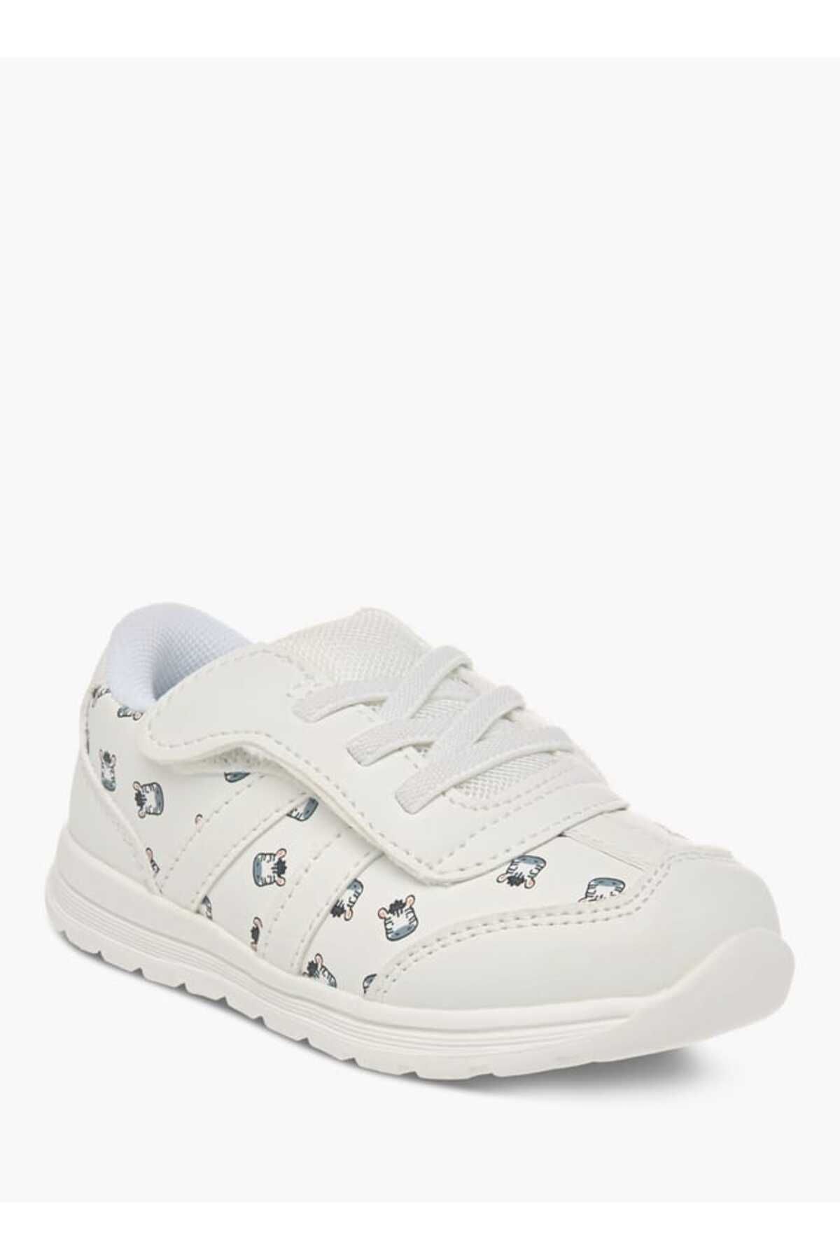 Barefeet-Barefeet All-Over Animal Print Sneakers with Hook and Loop Closure 2